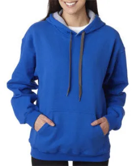 185C00 Gildan Adult Heavy BlendContrast Hooded Sweatshirt Royal/ Sport Grey