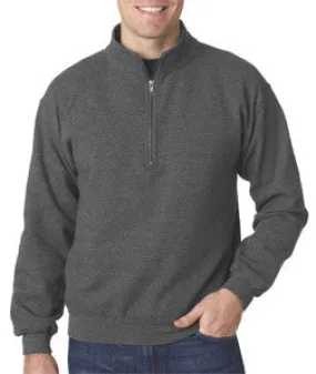 18800 Gildan Adult Heavy BlendVintage 1/4-Zip Cadet Collar Sweatshirt Tweed (50/50)