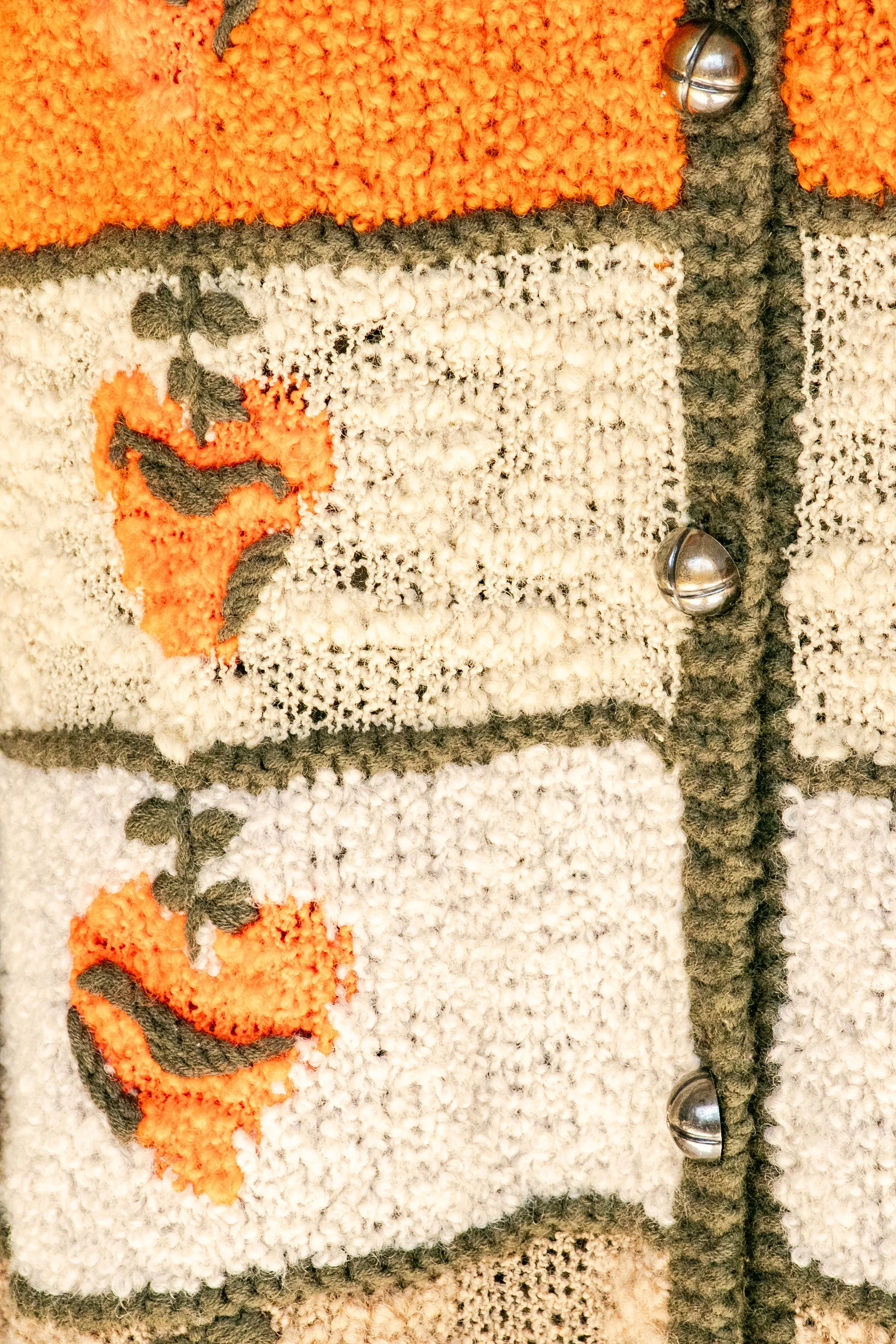 1960s Sweater Wool Knit Cardigan Italy M