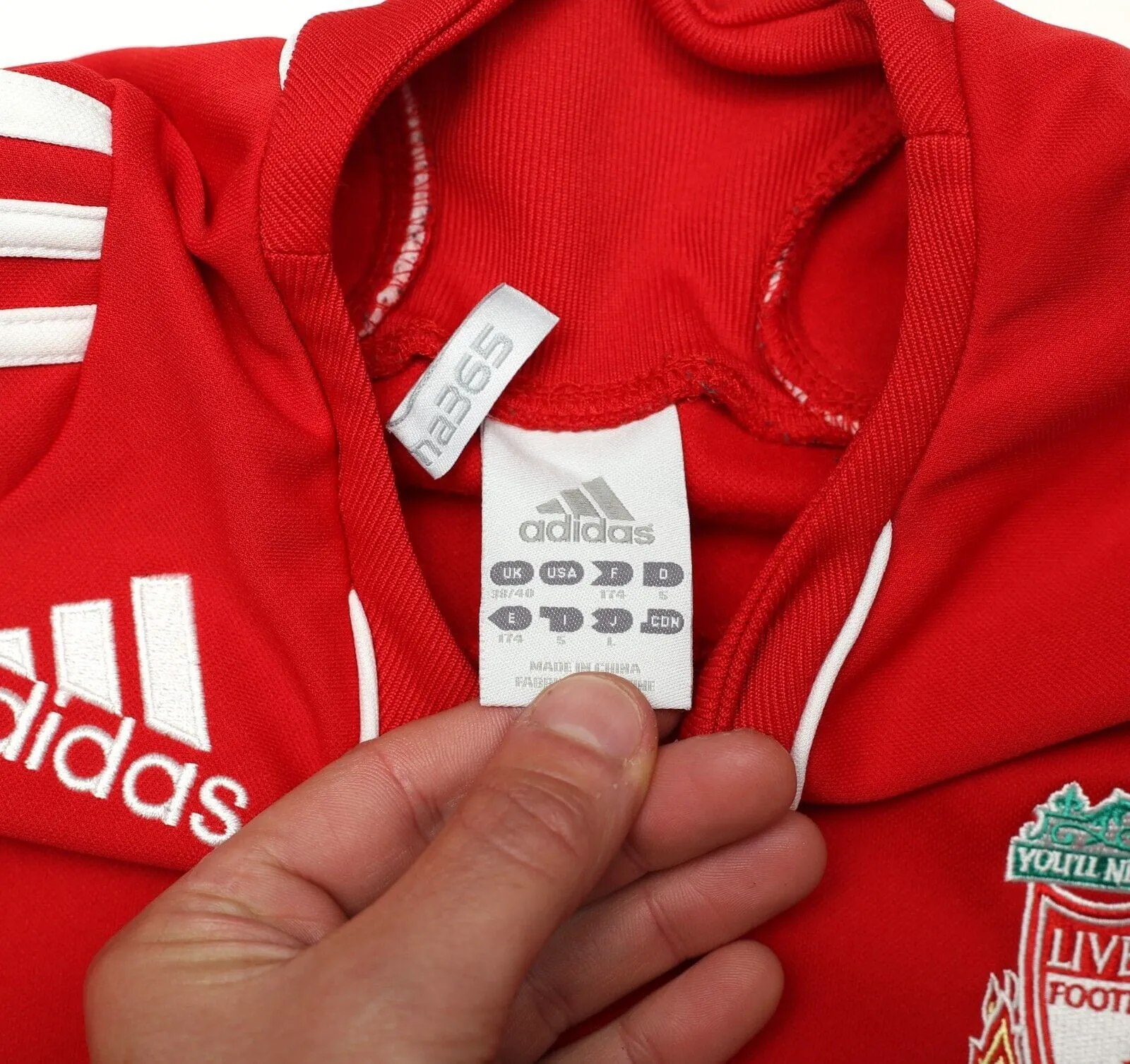 2008/09 Liverpool adidas Climawarm Football Sweatshirt Training Top (M) 38/40