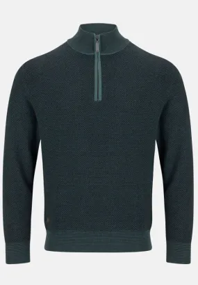 6th Sense Stanley Half Zip Sweater - Balsam
