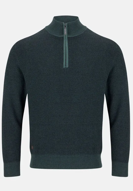 6th Sense Stanley Half Zip Sweater - Balsam