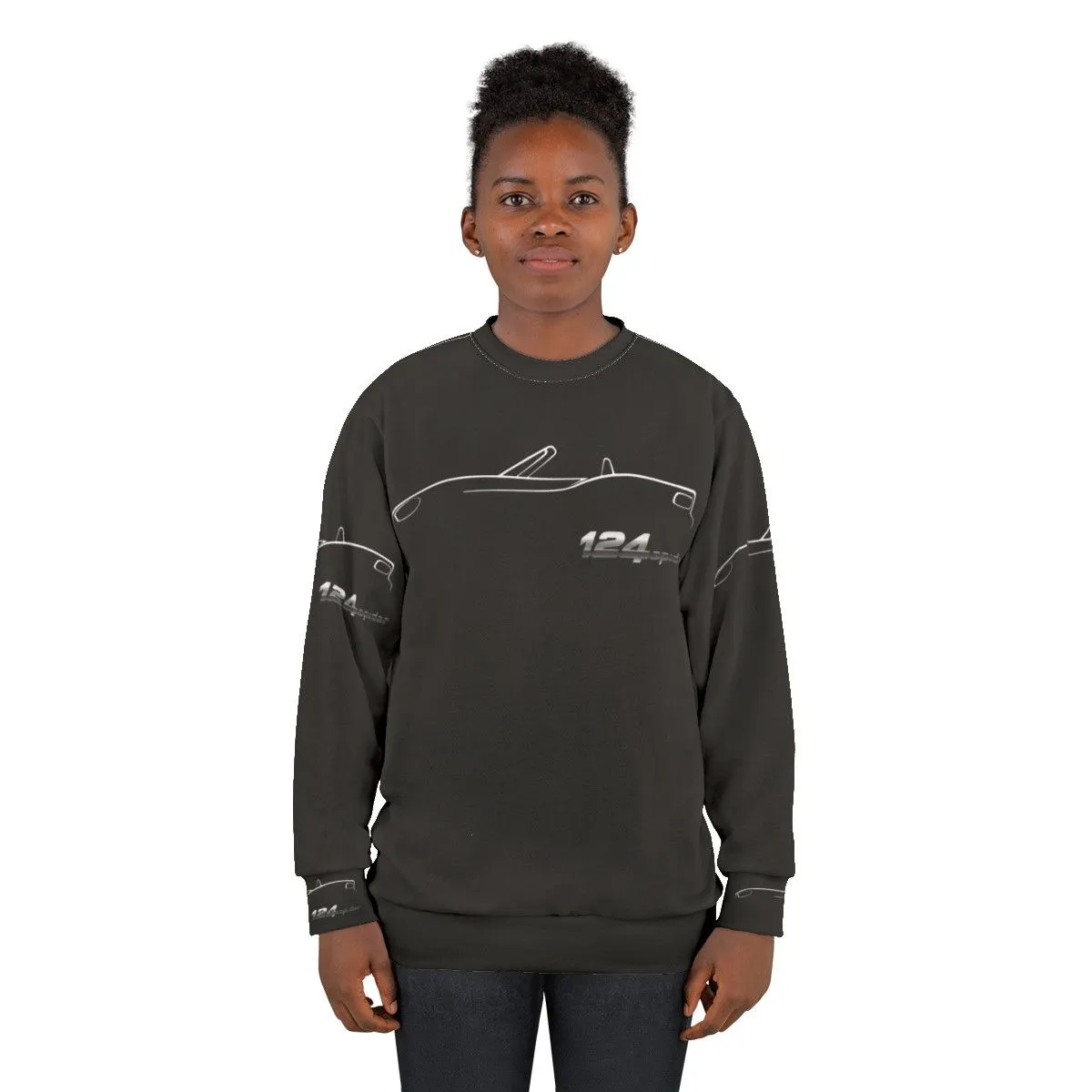 Abarth 124 Spider Profile Sweatshirt - Automotive Sports Car Gear