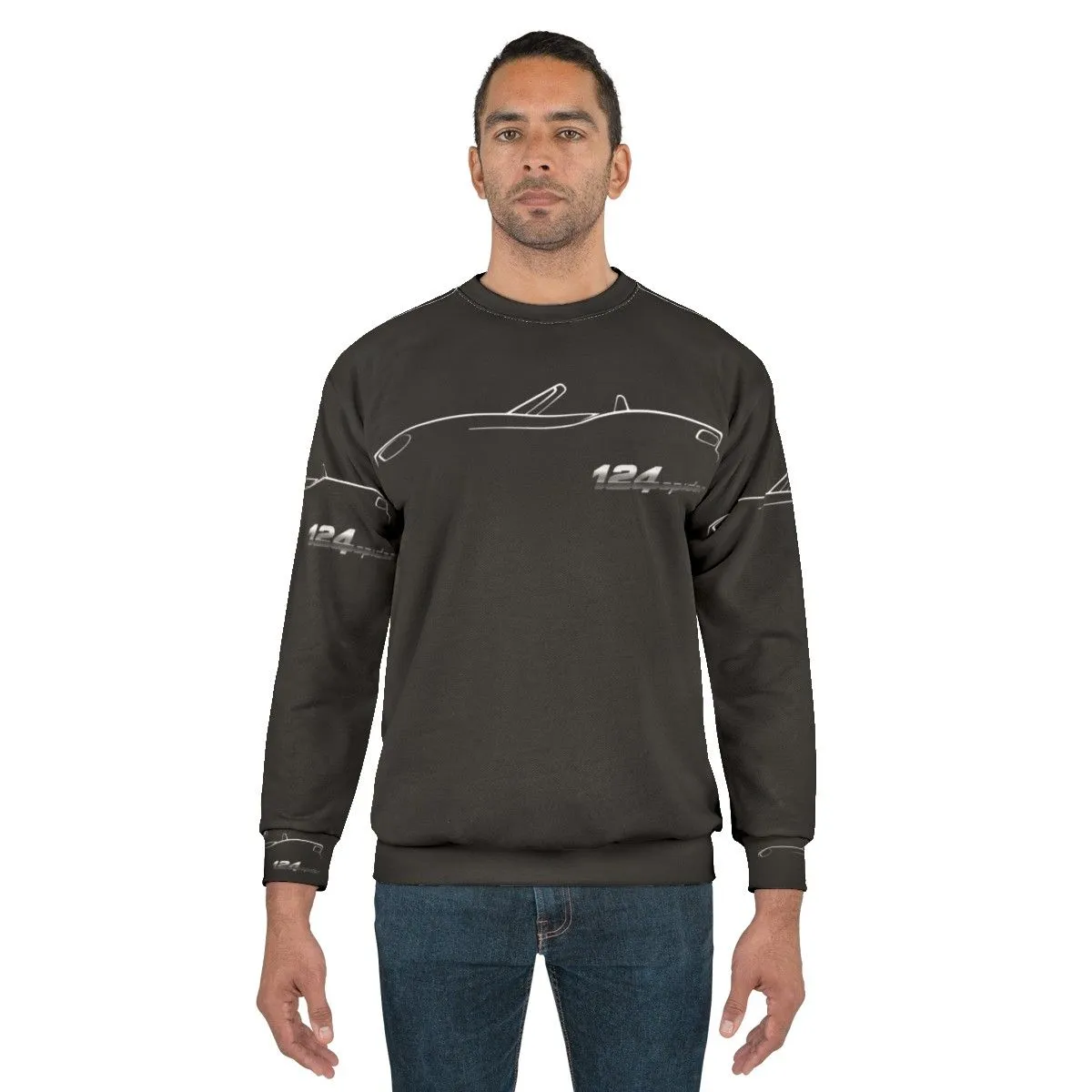 Abarth 124 Spider Profile Sweatshirt - Automotive Sports Car Gear