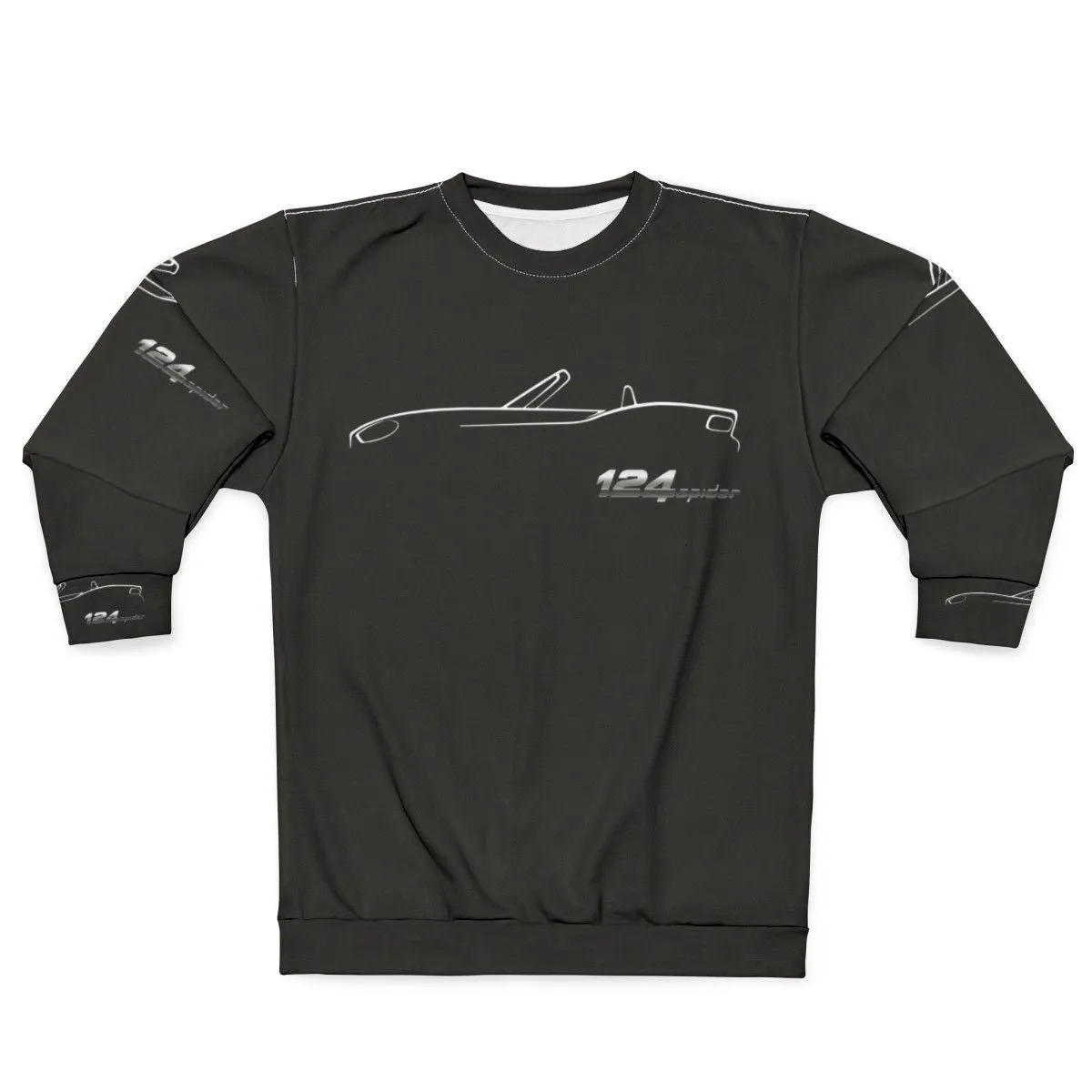 Abarth 124 Spider Profile Sweatshirt - Automotive Sports Car Gear