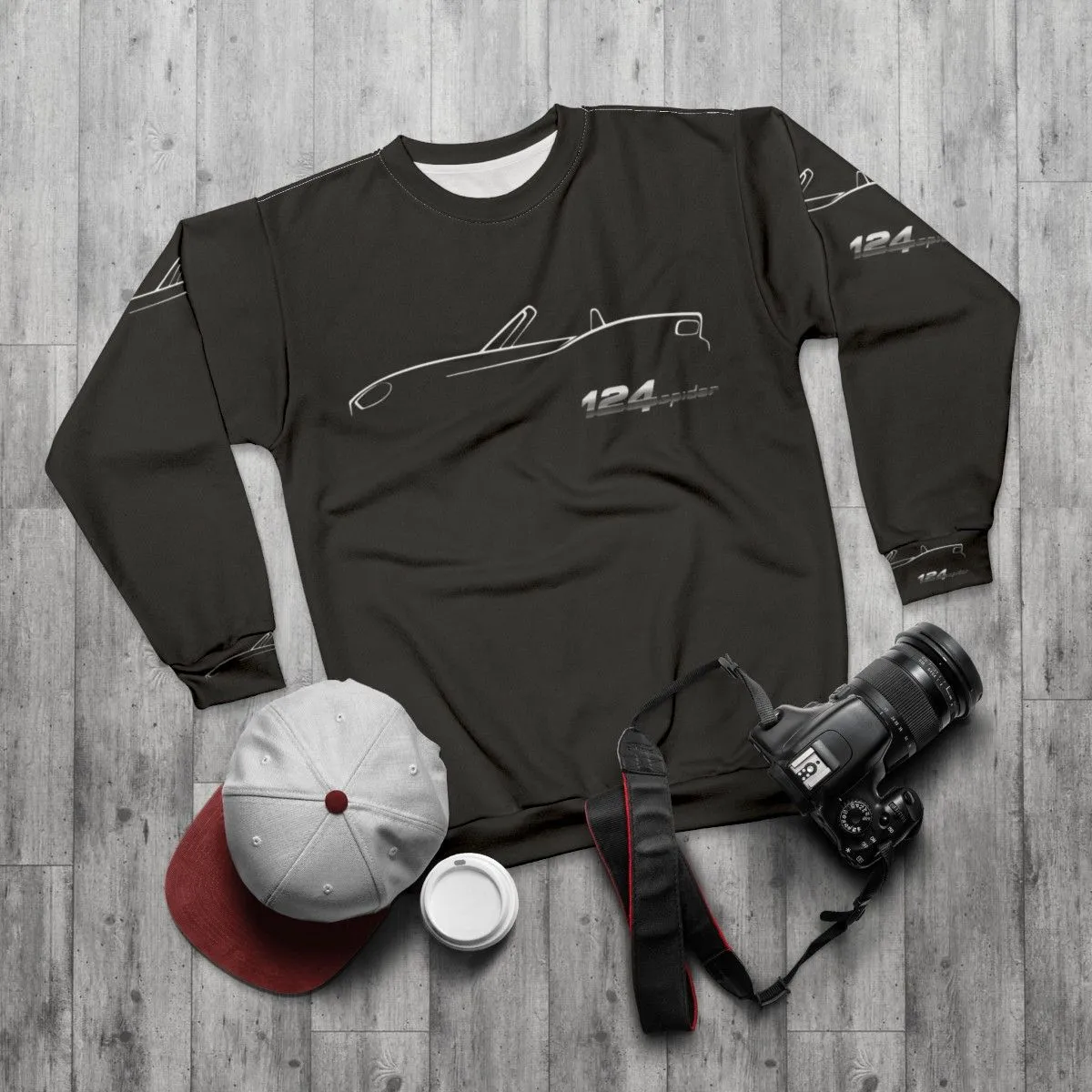 Abarth 124 Spider Profile Sweatshirt - Automotive Sports Car Gear
