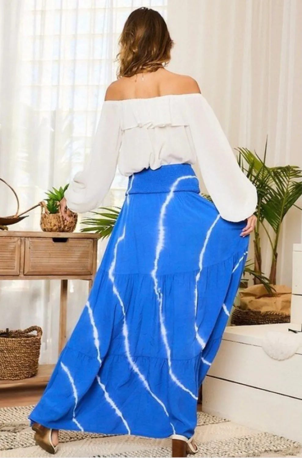 Alaina High Waist Maxi Skirt