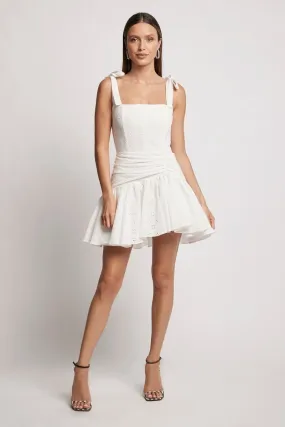 ALASKA LACE MINI DRESS - White