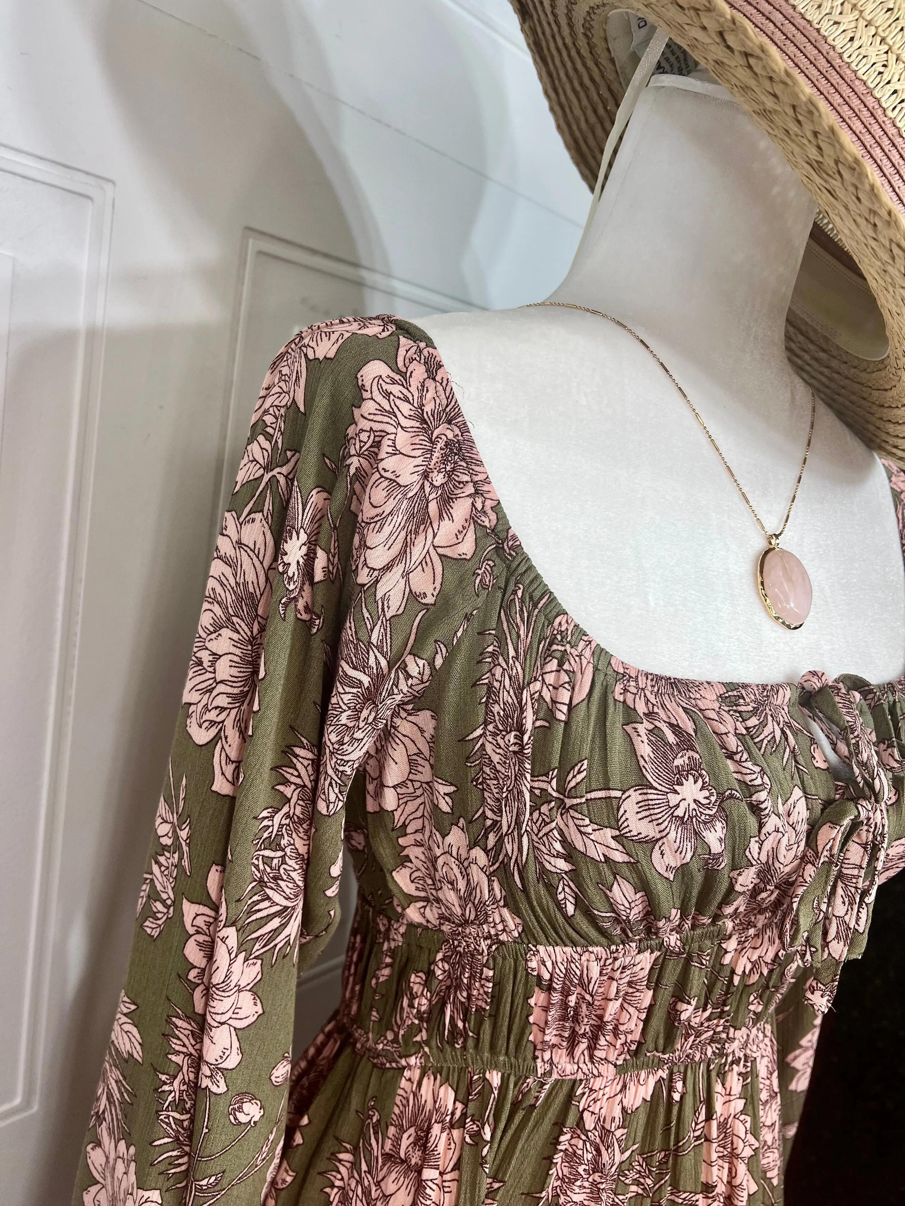 Alexandra Floral Print Baby Doll Dress