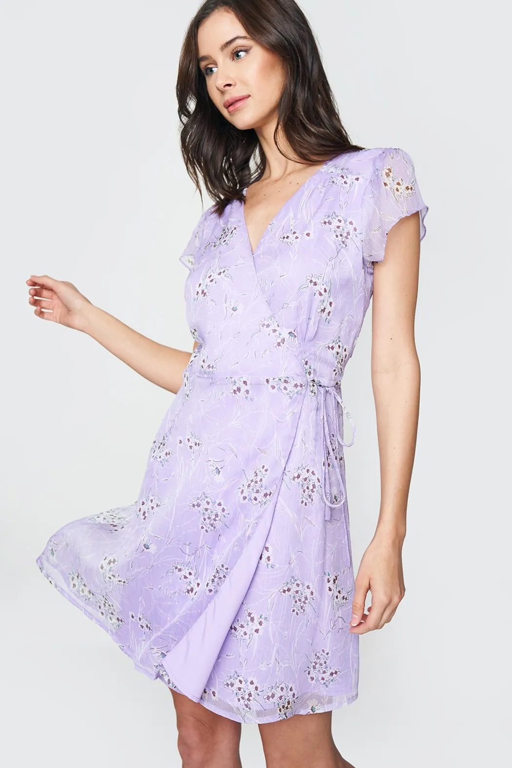 Aliyah Floral Wrap Dress