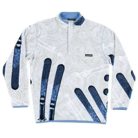 Aspen Backcountry Pullover in Gray & Navy by Southern Marsh