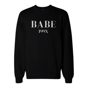 Babe 199X Pocket Print Sweatshirt Back To School Unisex Sweat Shirt