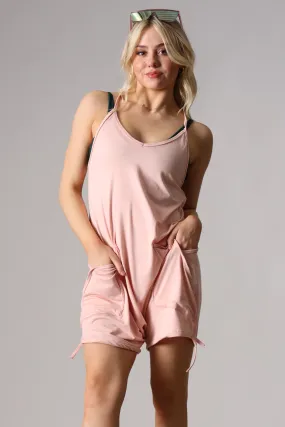 Baby Soft Short Romper - Carnation - FINAL SALE
