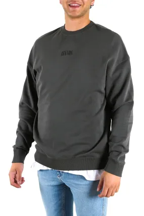Bleach Oversized Crew Neck Gunmetal