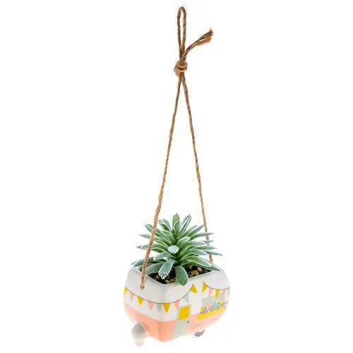 Camper Hanging Succulent Pot