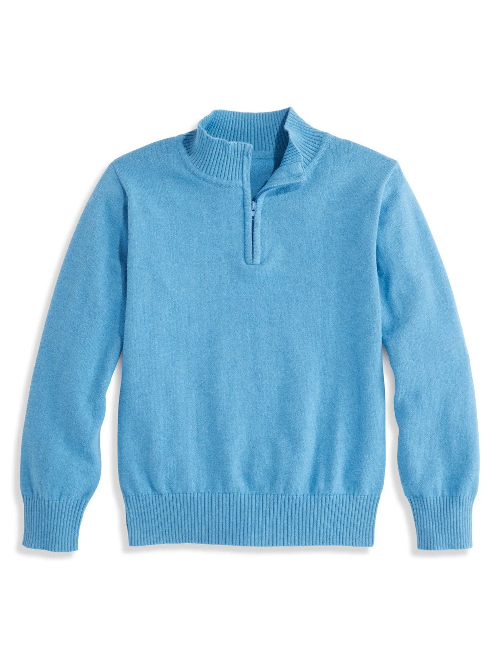 *Cashmere Blend Half-Zip Pullover
