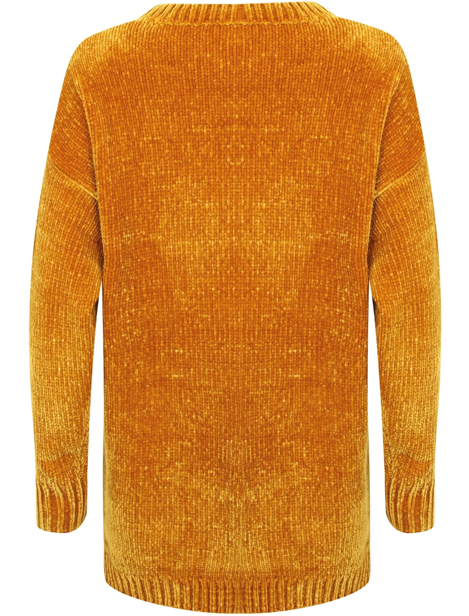 Celia Crew Neck Chenille Knitted Jumper in Gold - Tokyo Laundry