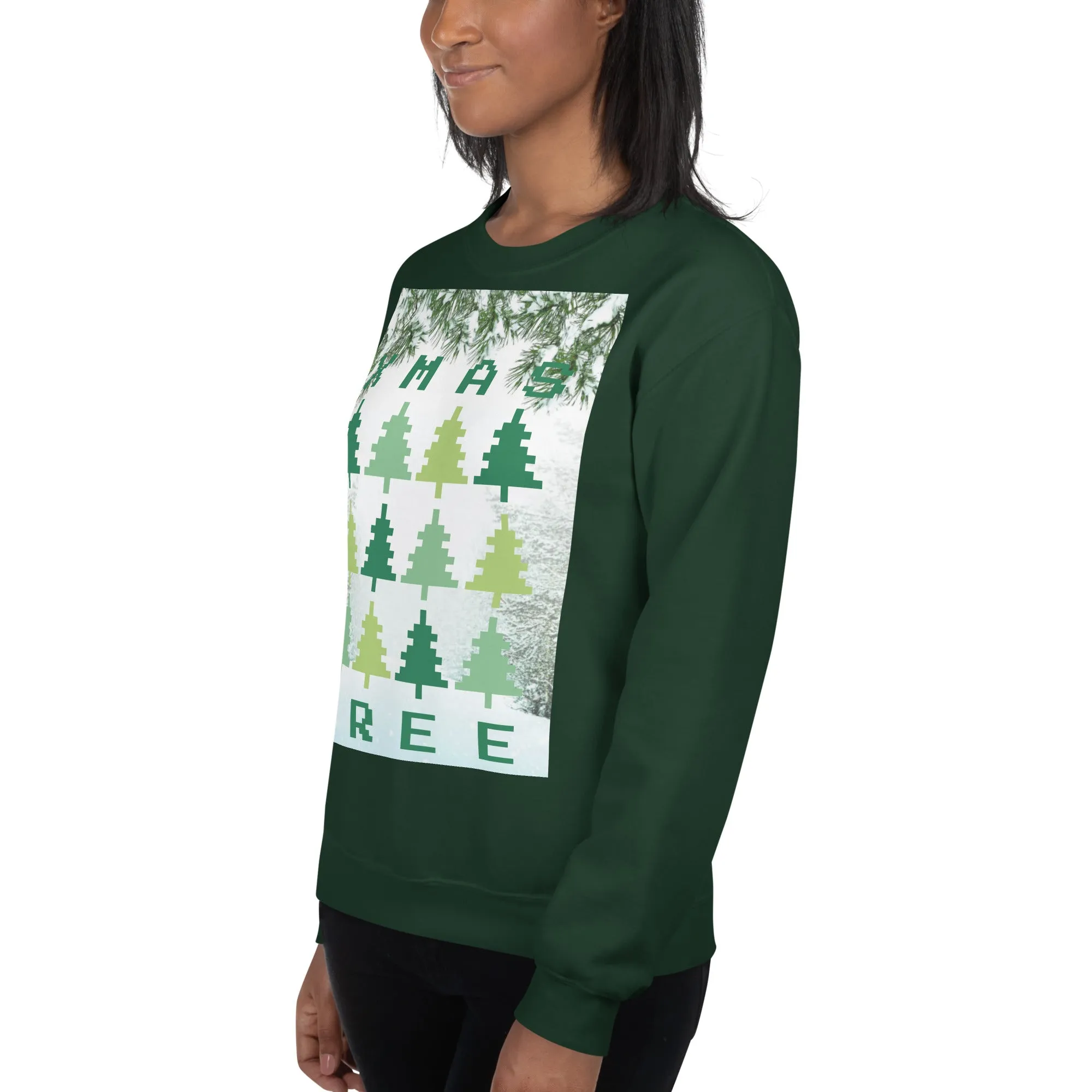 Christmas Tree Sweatshirt (Glamourange Christmas Sweatshirt Womens)