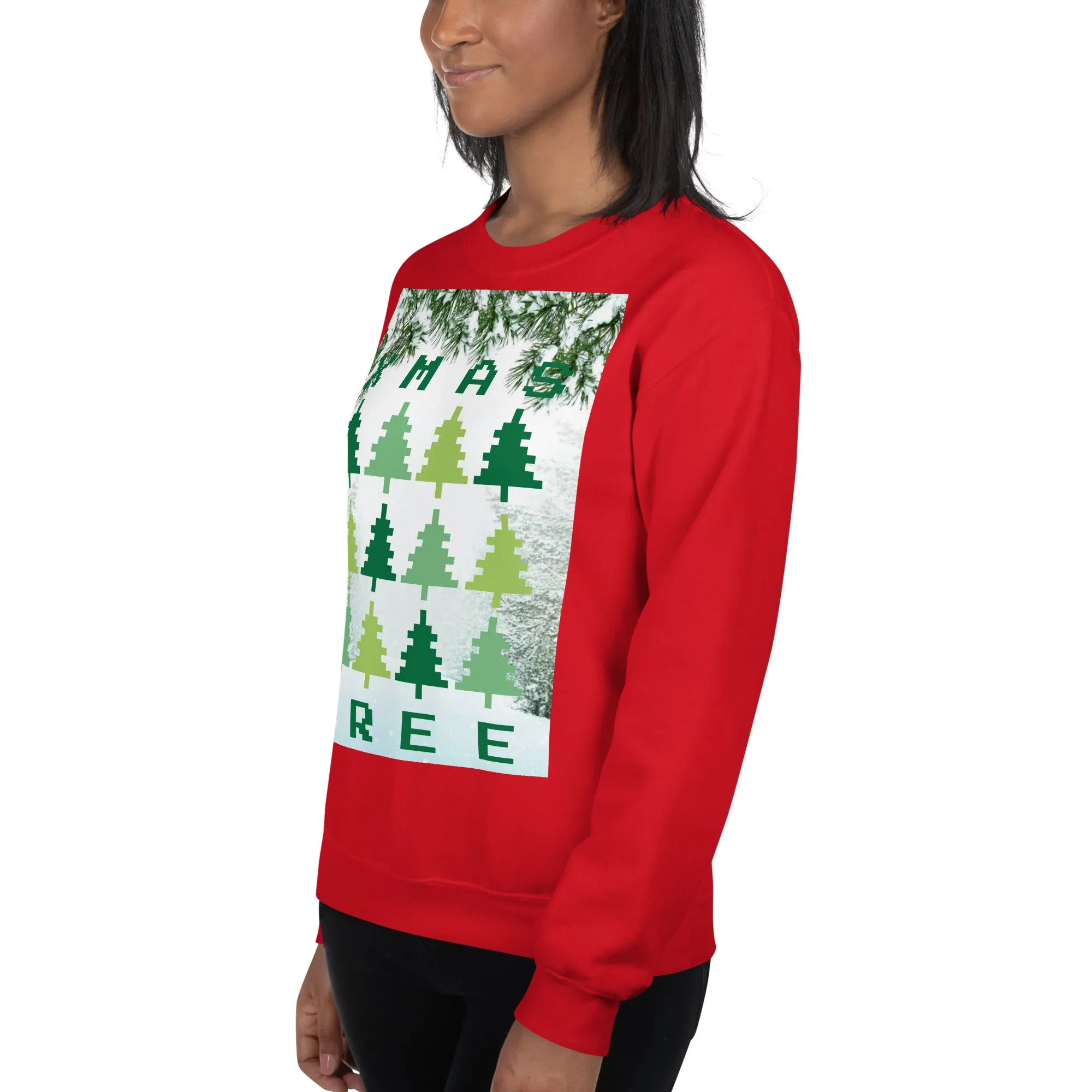 Christmas Tree Sweatshirt (Glamourange Christmas Sweatshirt Womens)