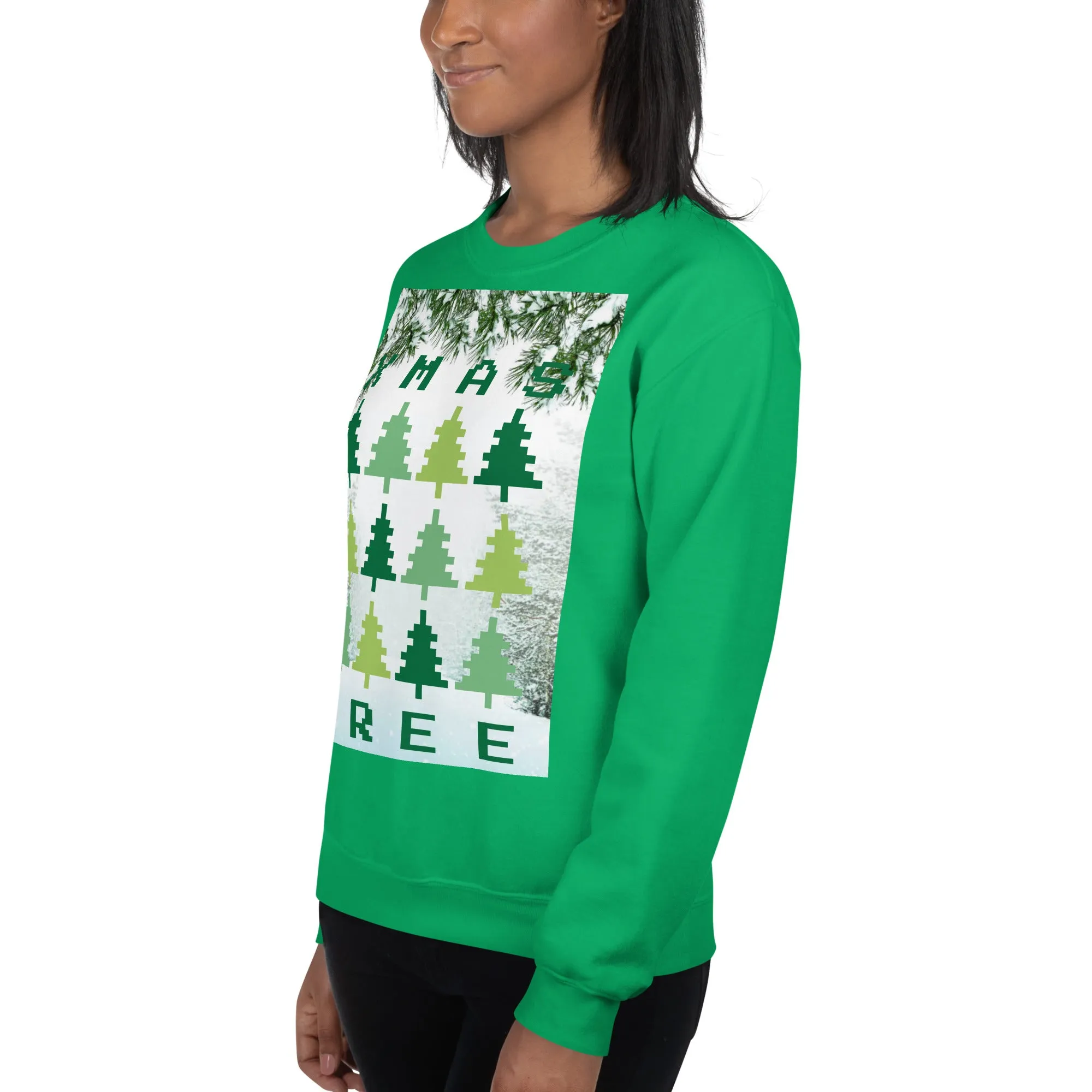 Christmas Tree Sweatshirt (Glamourange Christmas Sweatshirt Womens)