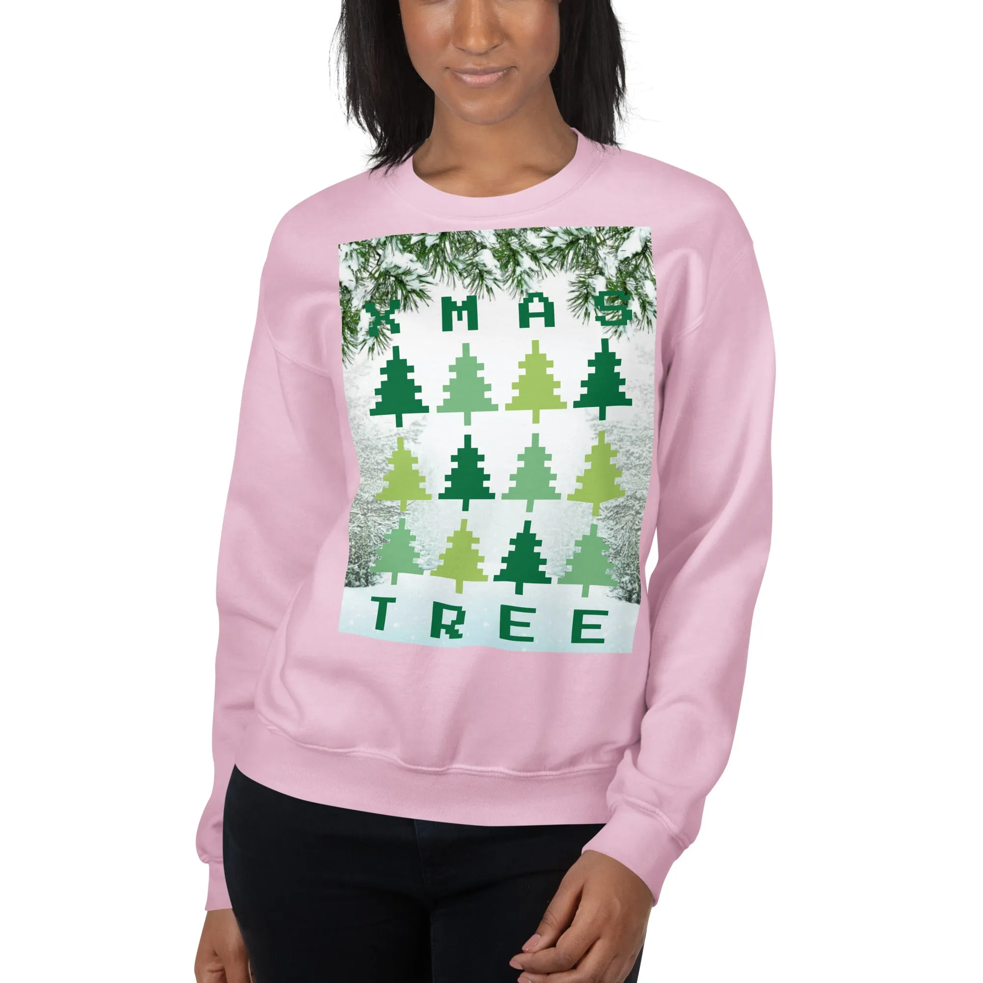 Christmas Tree Sweatshirt (Glamourange Christmas Sweatshirt Womens)