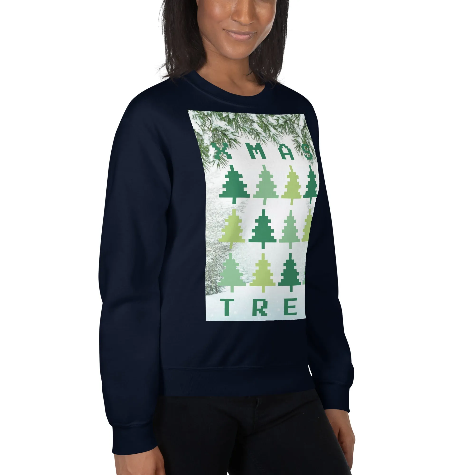 Christmas Tree Sweatshirt (Glamourange Christmas Sweatshirt Womens)