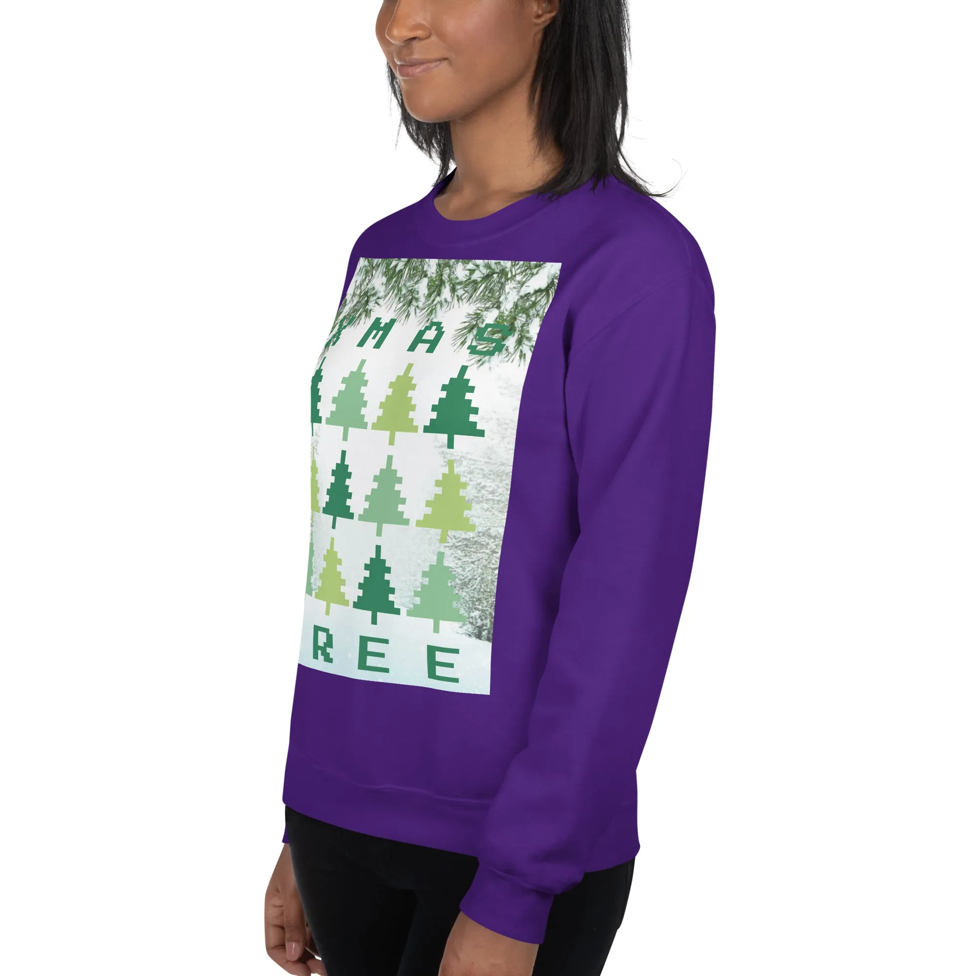 Christmas Tree Sweatshirt (Glamourange Christmas Sweatshirt Womens)