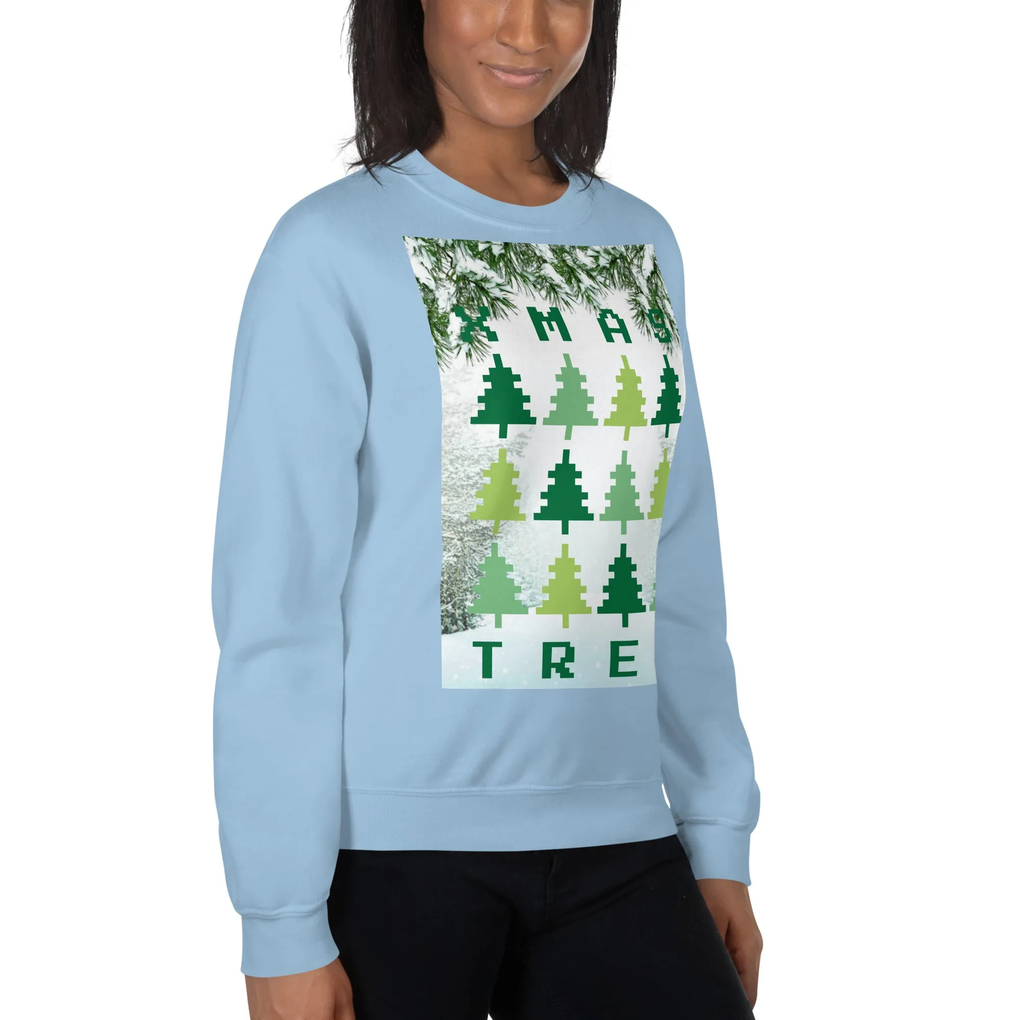Christmas Tree Sweatshirt (Glamourange Christmas Sweatshirt Womens)