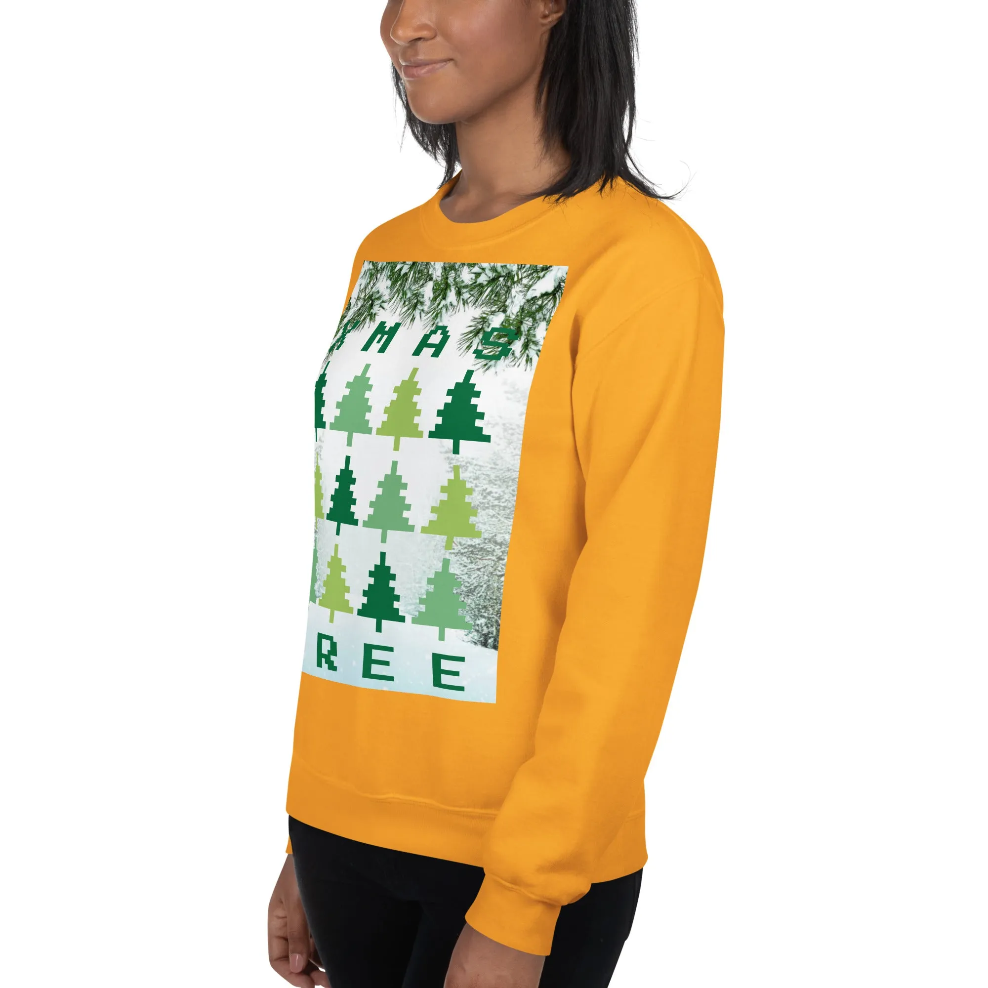 Christmas Tree Sweatshirt (Glamourange Christmas Sweatshirt Womens)