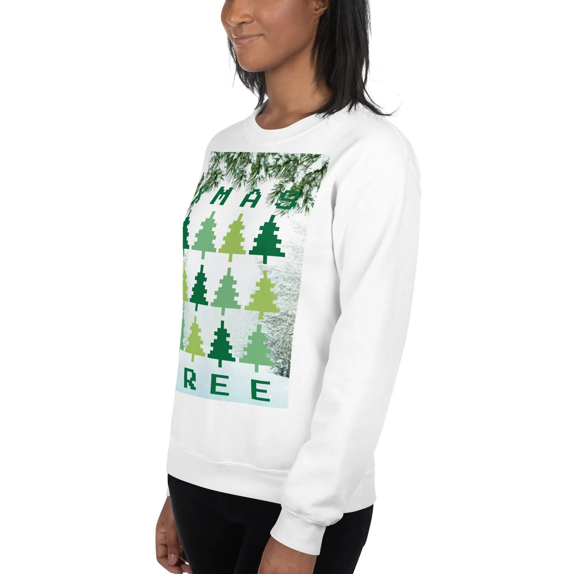 Christmas Tree Sweatshirt (Glamourange Christmas Sweatshirt Womens)