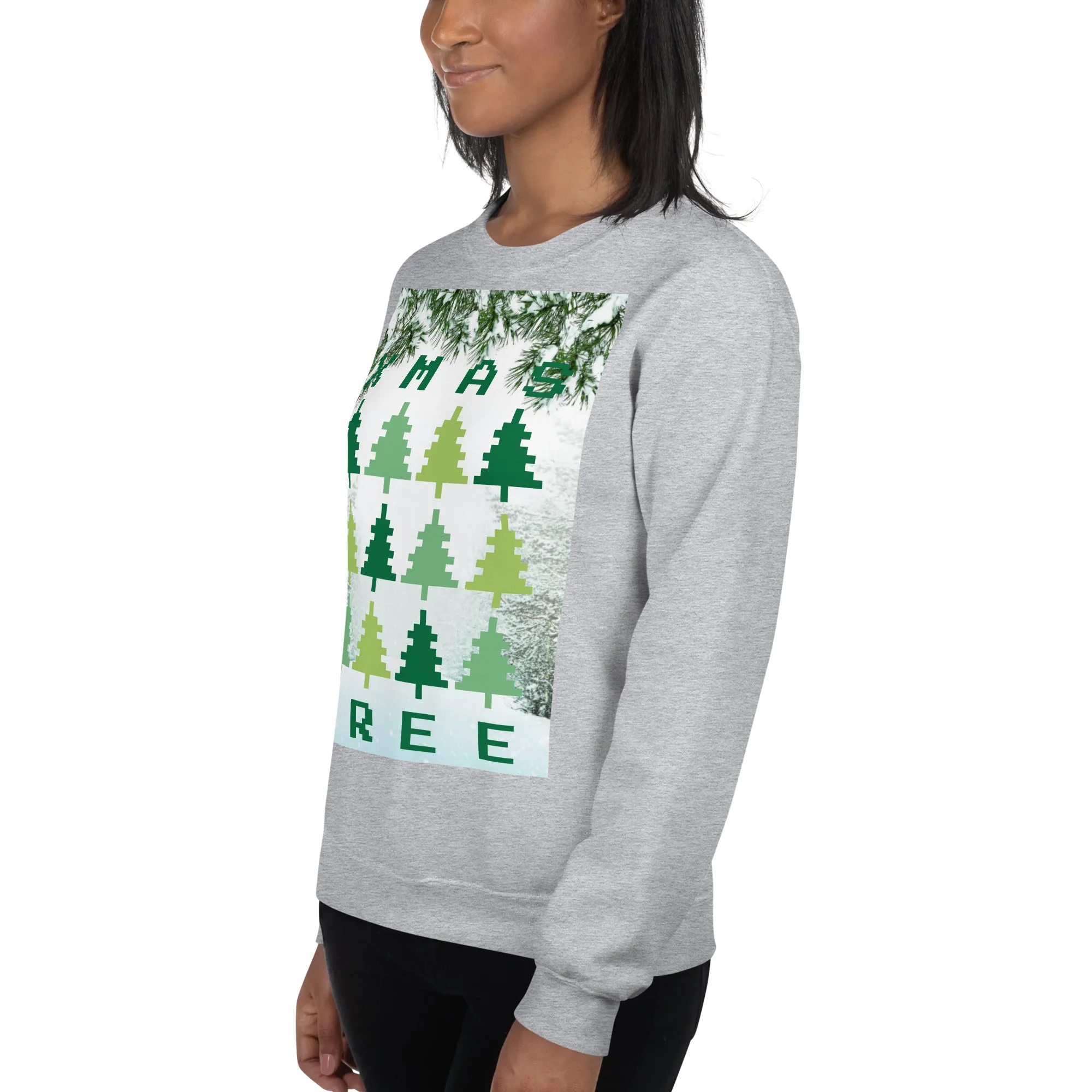 Christmas Tree Sweatshirt (Glamourange Christmas Sweatshirt Womens)