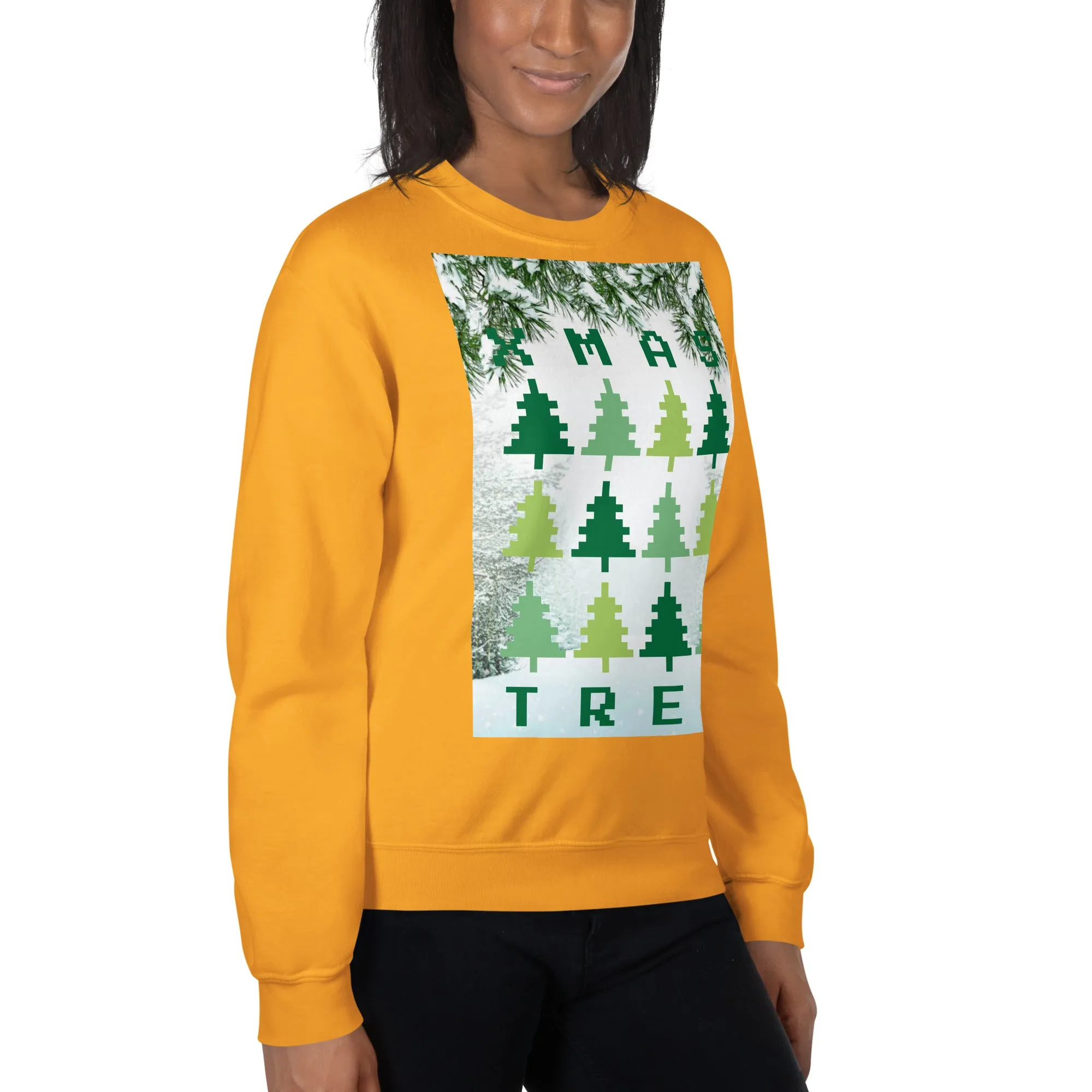 Christmas Tree Sweatshirt (Glamourange Christmas Sweatshirt Womens)