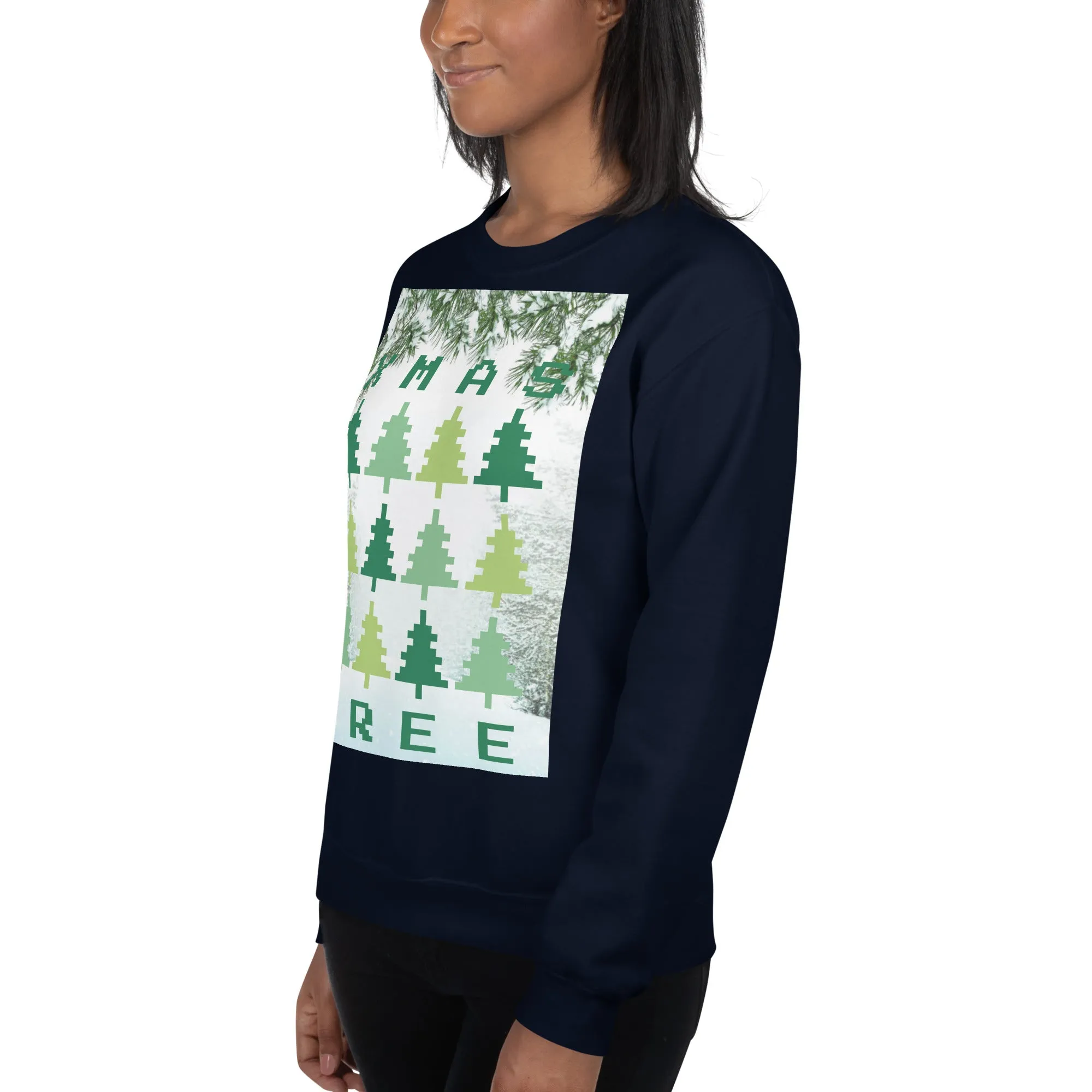 Christmas Tree Sweatshirt (Glamourange Christmas Sweatshirt Womens)