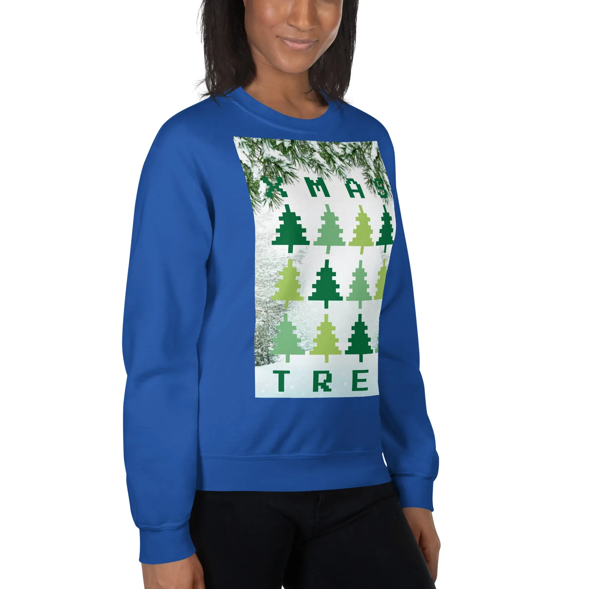 Christmas Tree Sweatshirt (Glamourange Christmas Sweatshirt Womens)