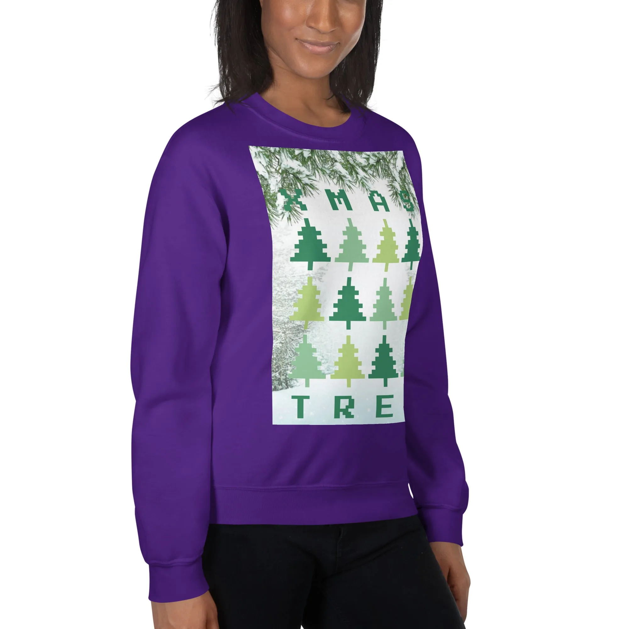 Christmas Tree Sweatshirt (Glamourange Christmas Sweatshirt Womens)