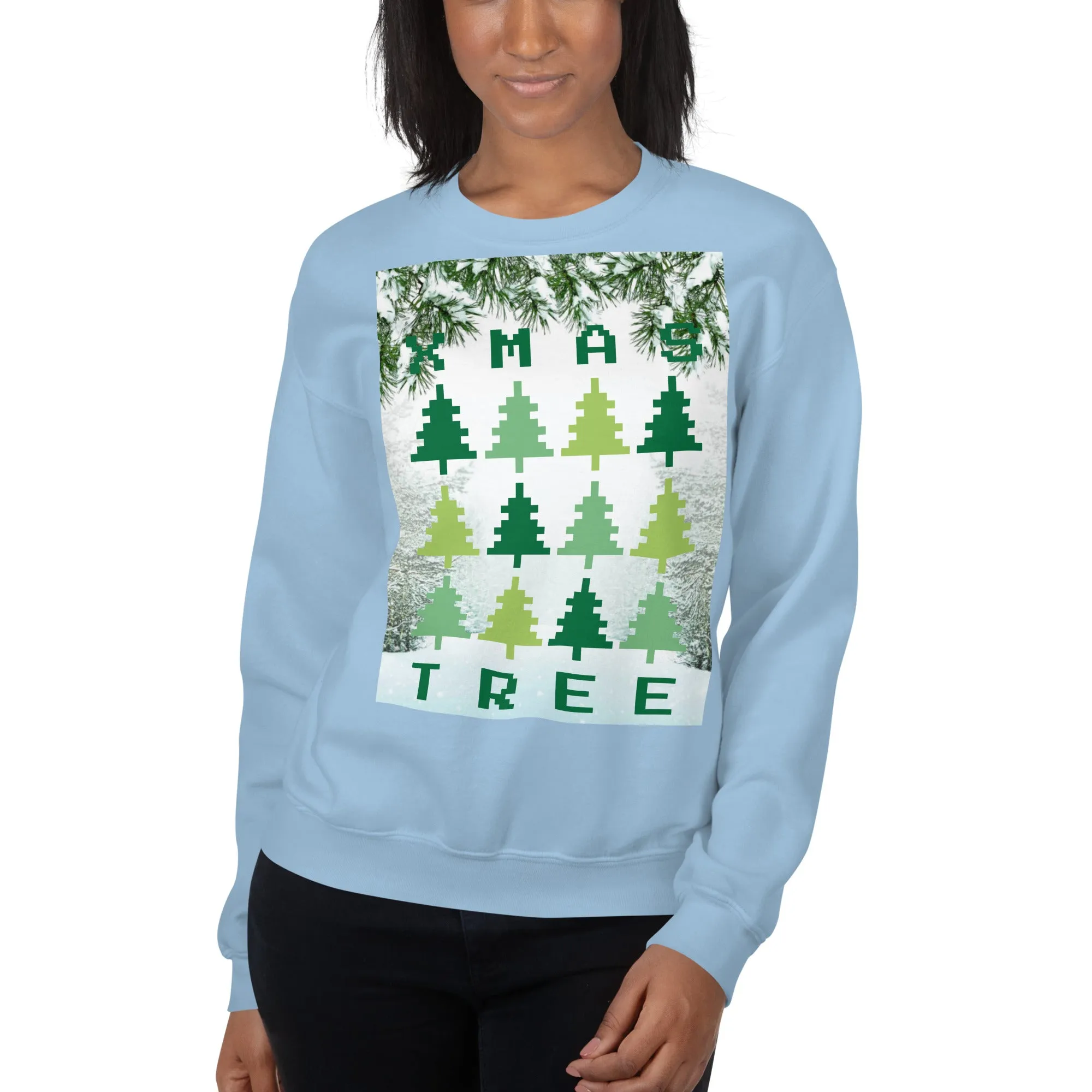 Christmas Tree Sweatshirt (Glamourange Christmas Sweatshirt Womens)