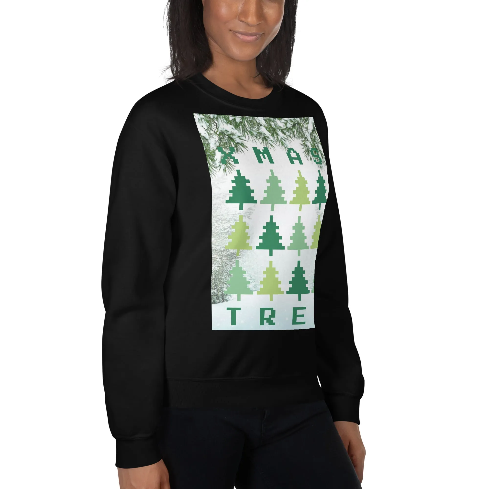 Christmas Tree Sweatshirt (Glamourange Christmas Sweatshirt Womens)
