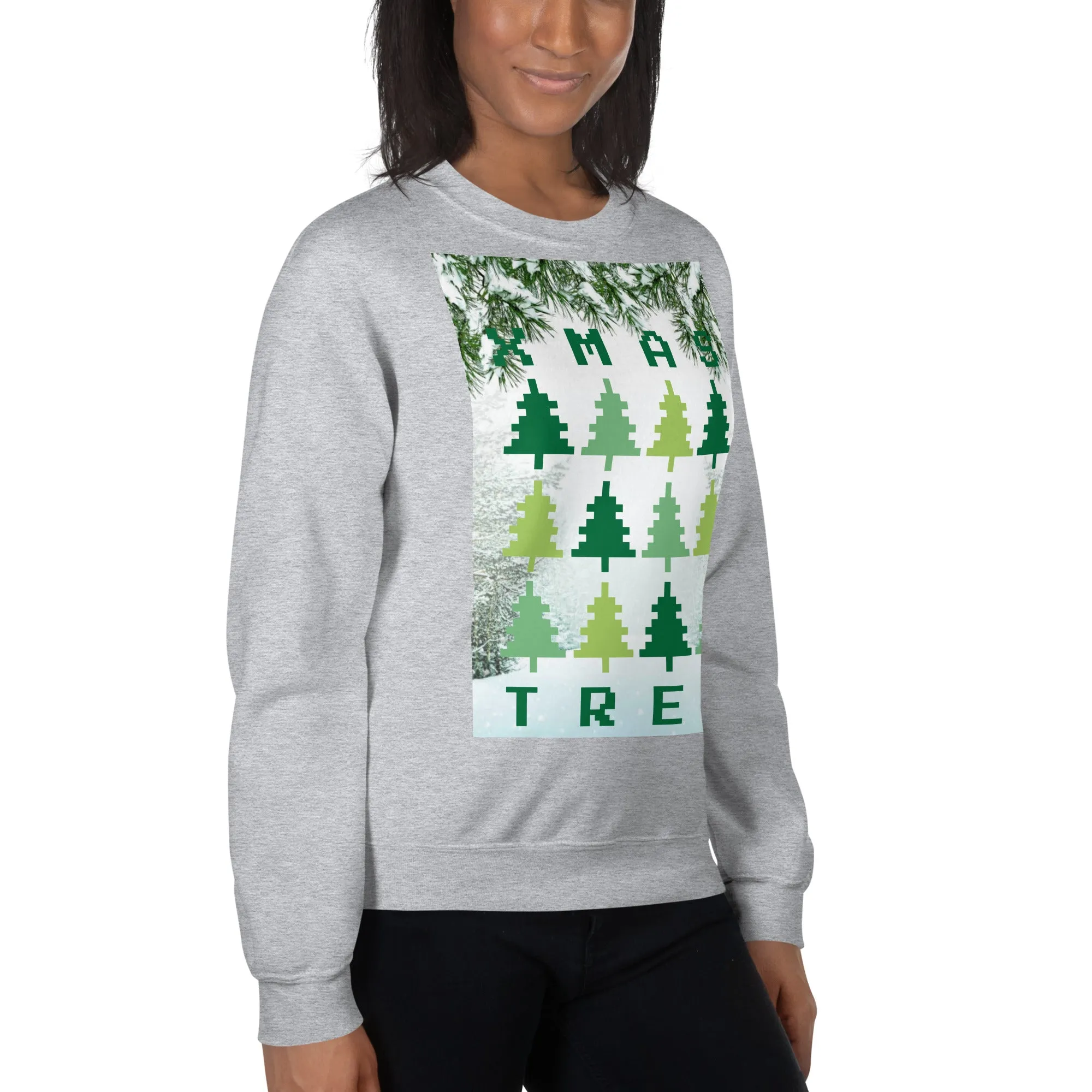 Christmas Tree Sweatshirt (Glamourange Christmas Sweatshirt Womens)