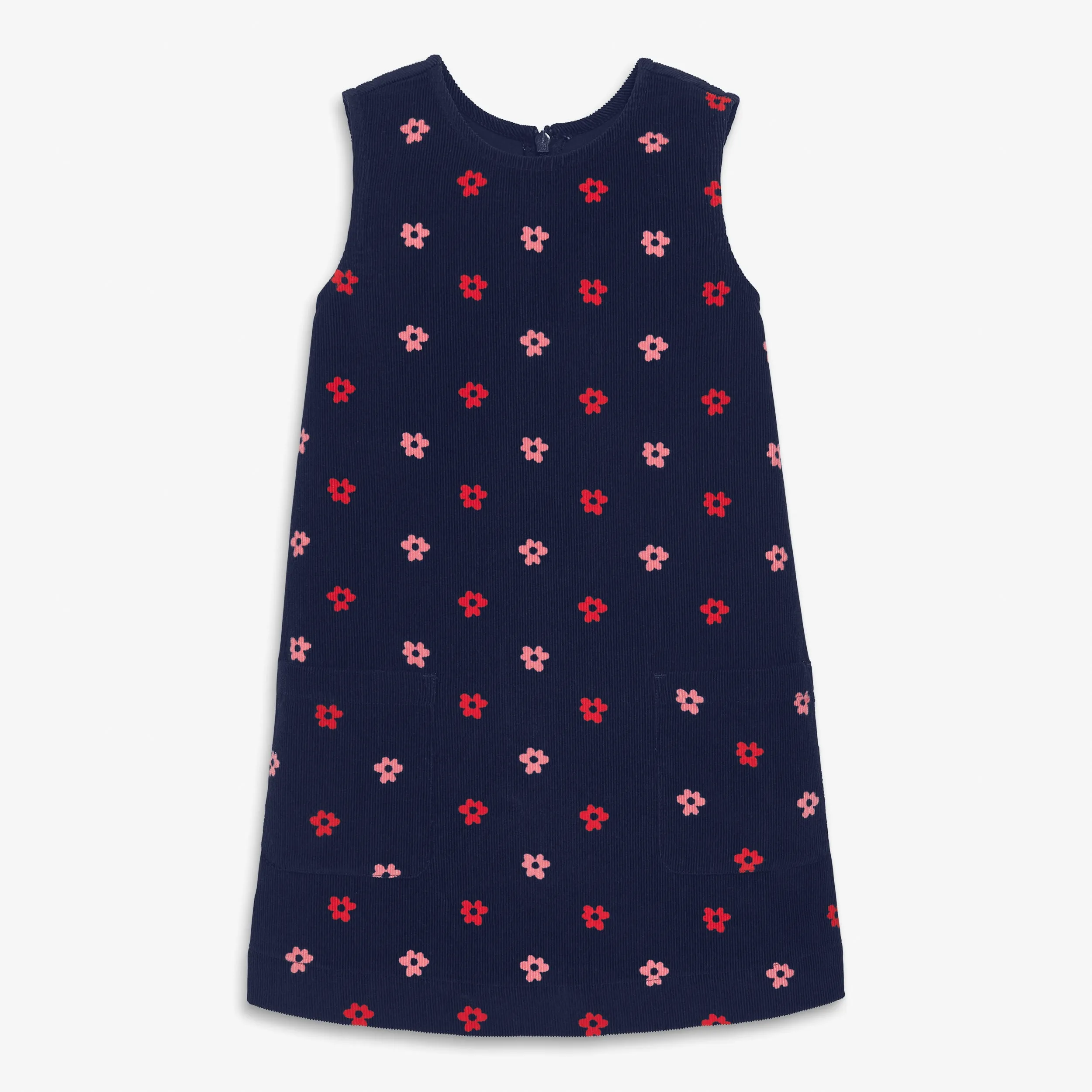 Clearance kids corduroy jumper in mini cutout blooms