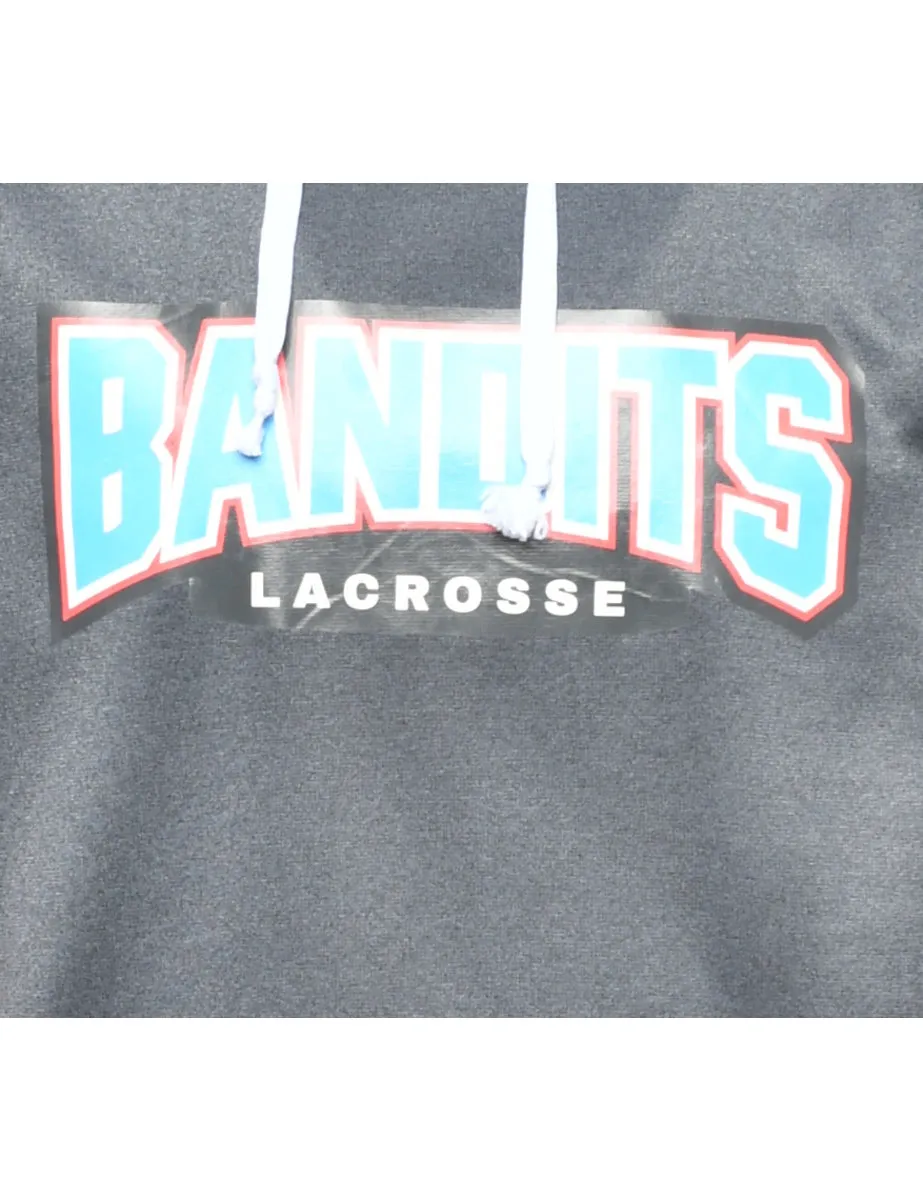Colour Block Bandits Lacrosse Printed Hoodie - S
