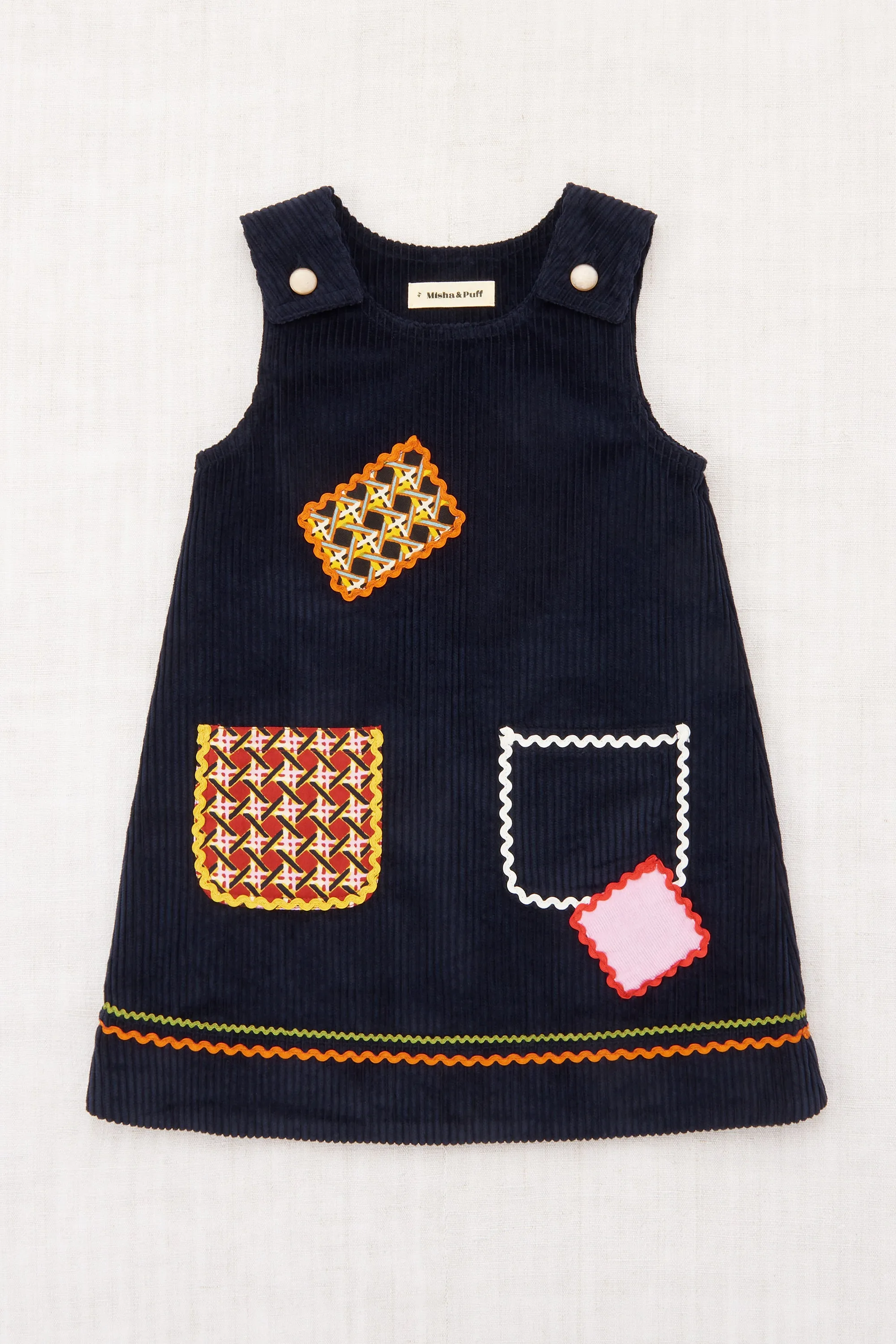 Corduroy Patchwork Freda Dress