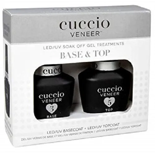 Cuccio Colour Veneer - Gel Polish Match Makers - Base and Top Coat DUO 0.43oz