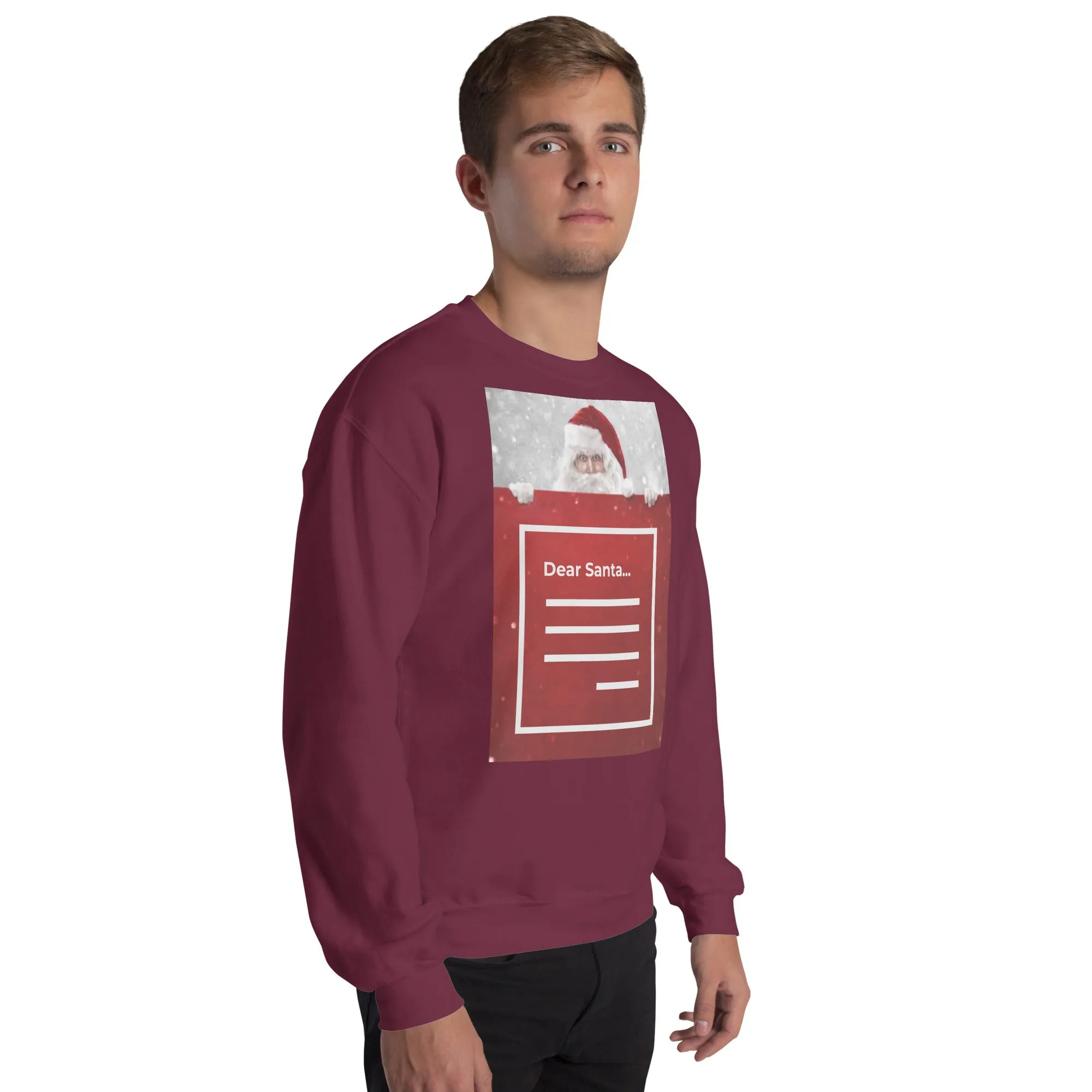 Dear Santa Christmas Sweatshirt (Glamourange Christmas Sweatshirt Men)