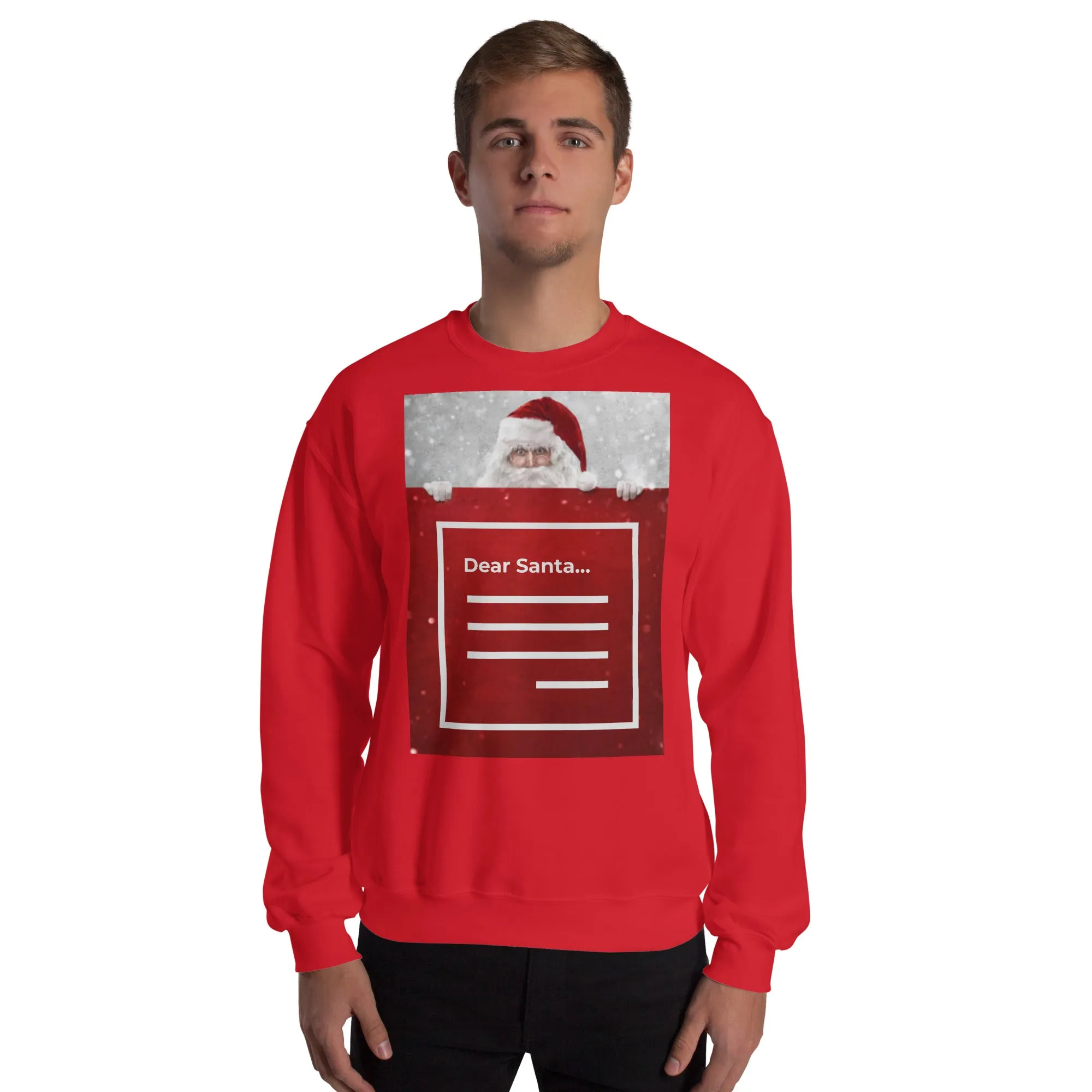 Dear Santa Christmas Sweatshirt (Glamourange Christmas Sweatshirt Men)