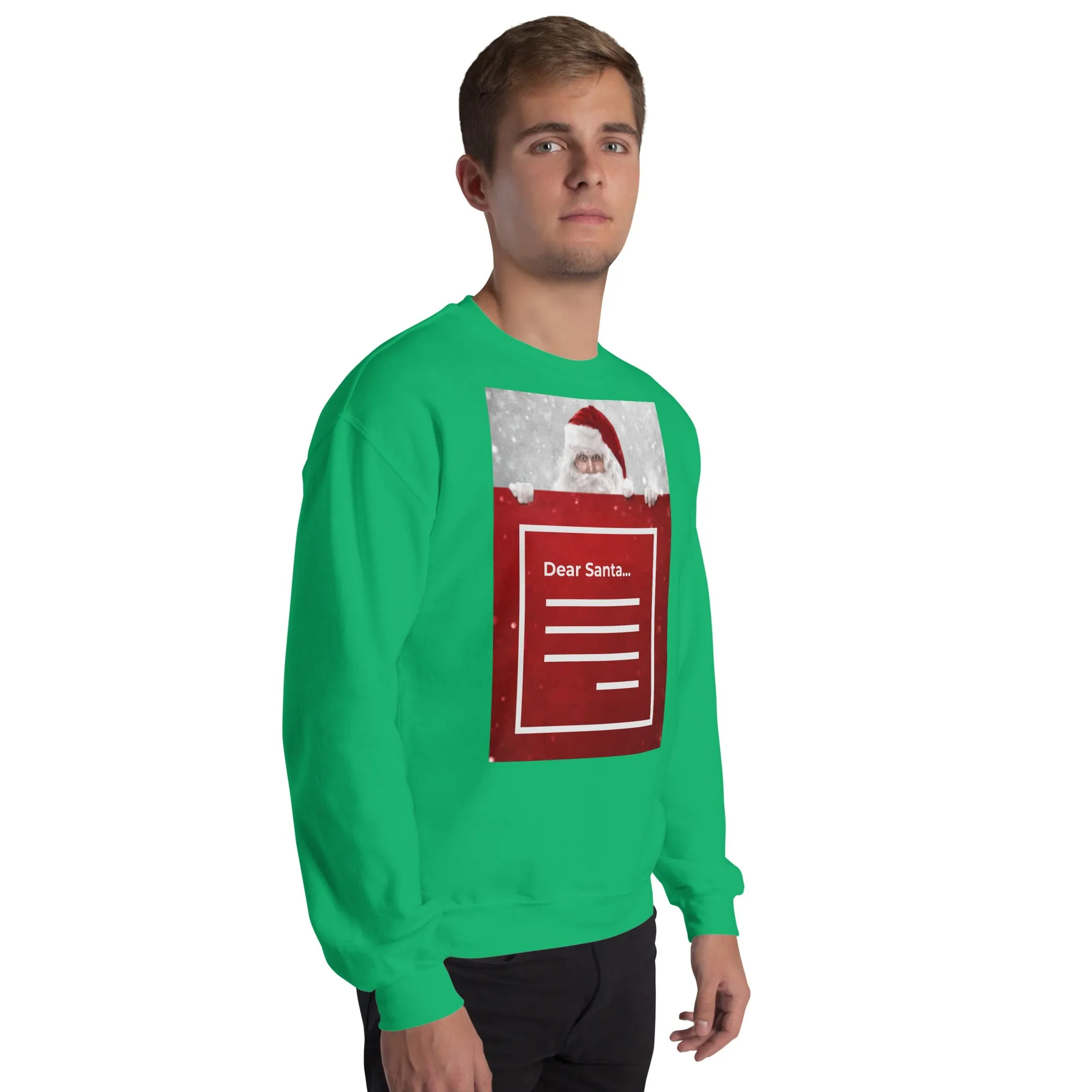Dear Santa Christmas Sweatshirt (Glamourange Christmas Sweatshirt Men)