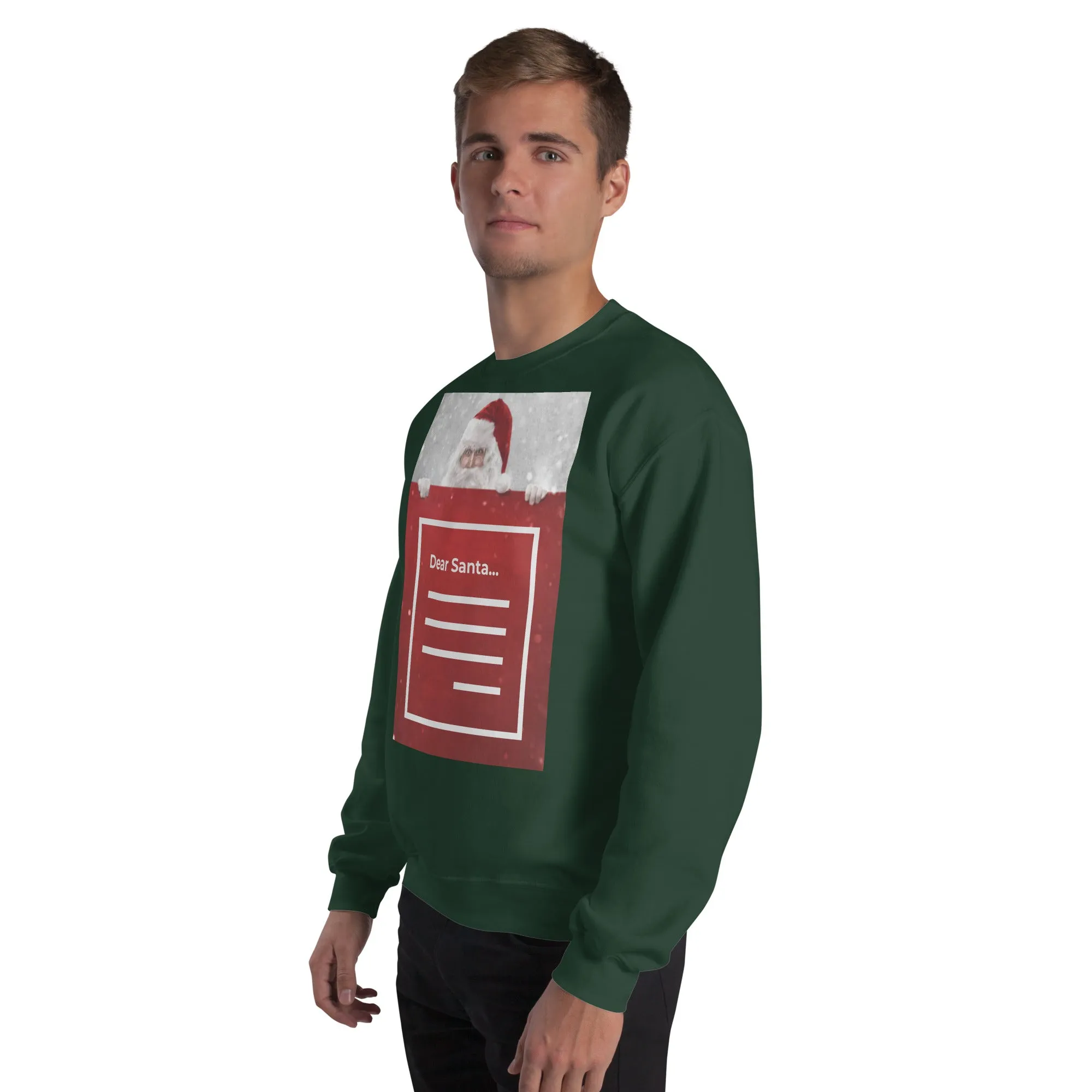 Dear Santa Christmas Sweatshirt (Glamourange Christmas Sweatshirt Men)