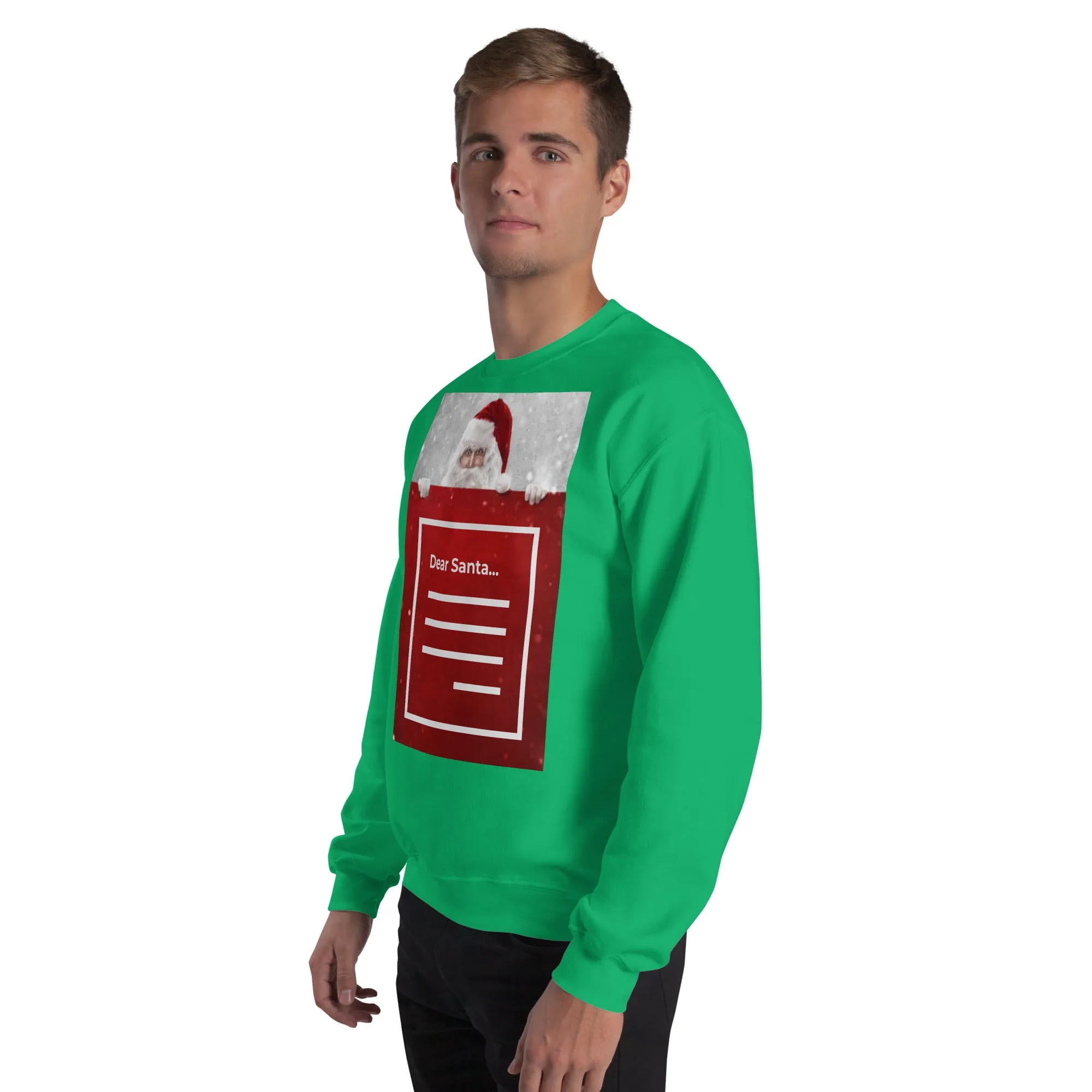 Dear Santa Christmas Sweatshirt (Glamourange Christmas Sweatshirt Men)