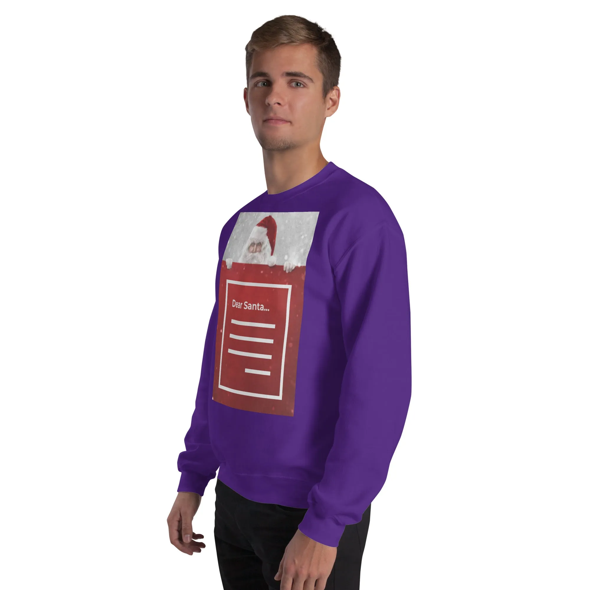 Dear Santa Christmas Sweatshirt (Glamourange Christmas Sweatshirt Men)