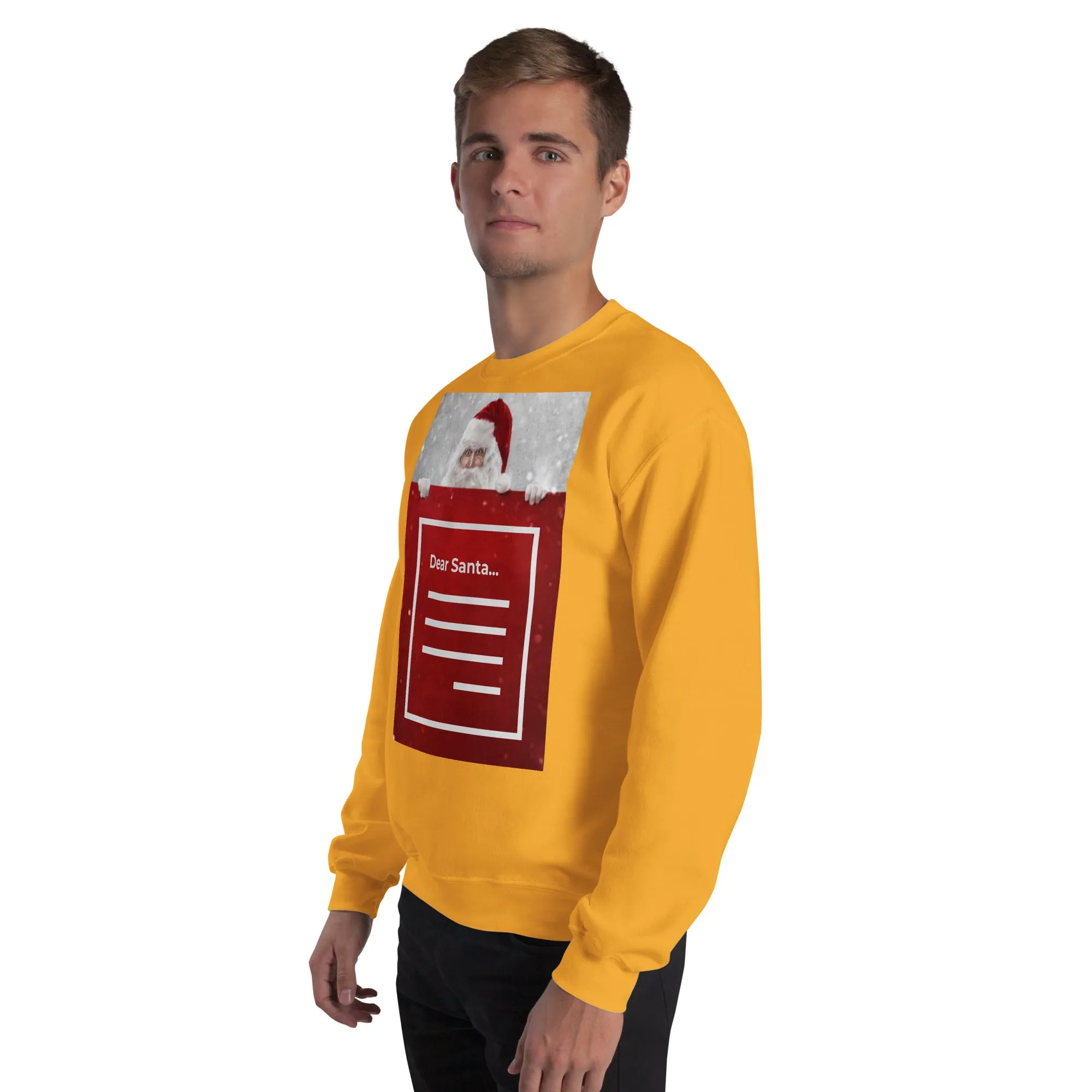 Dear Santa Christmas Sweatshirt (Glamourange Christmas Sweatshirt Men)