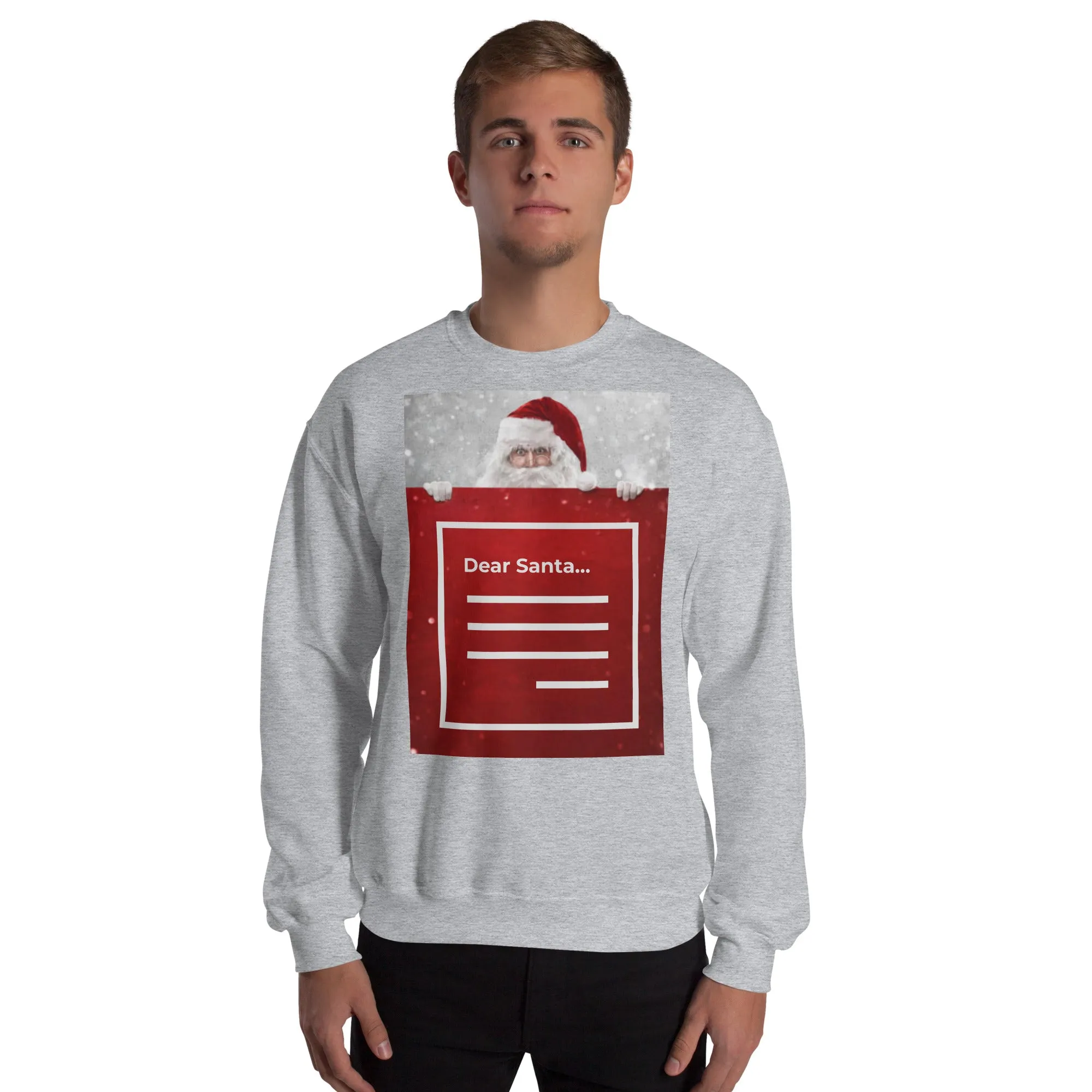 Dear Santa Christmas Sweatshirt (Glamourange Christmas Sweatshirt Men)